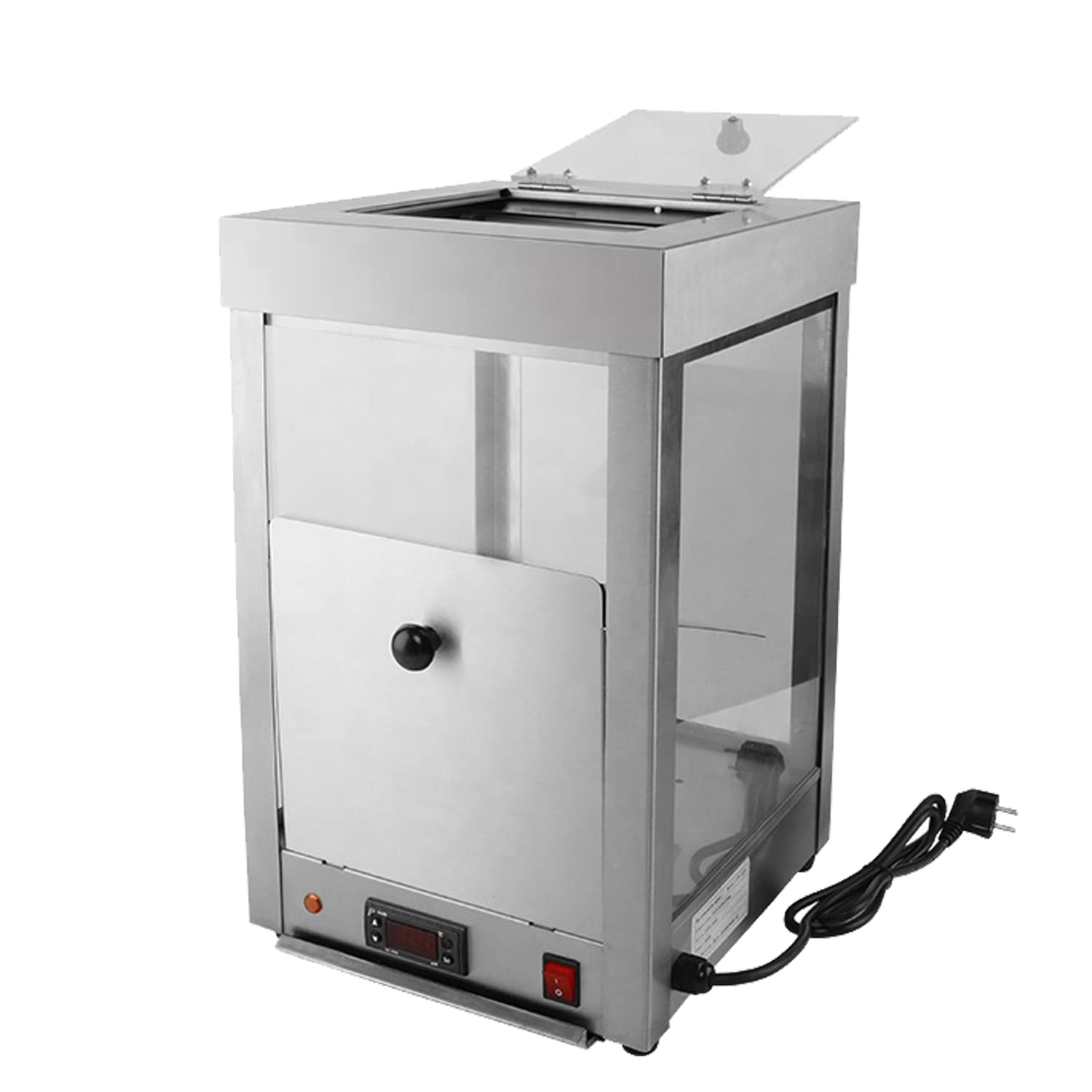 Commercial Nacho Cheese Warmer & Chip Display Cabinet with Scoop - Perfect for Restaurants, Cinemas, and Catering Events