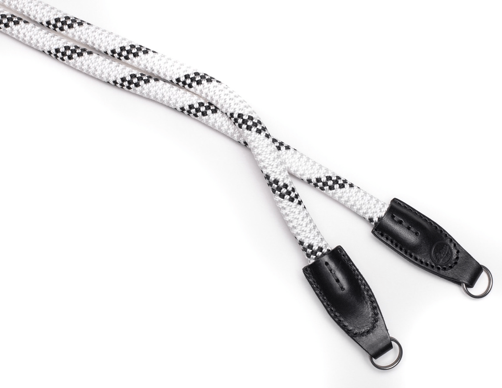 Leica Camera Rope Strap - Adjustable 126cm Neck Strap for DSLR & Mirrorless Cameras - Durable White & Black Design - Perfect for Travel, Hiking & Outdoor Photography