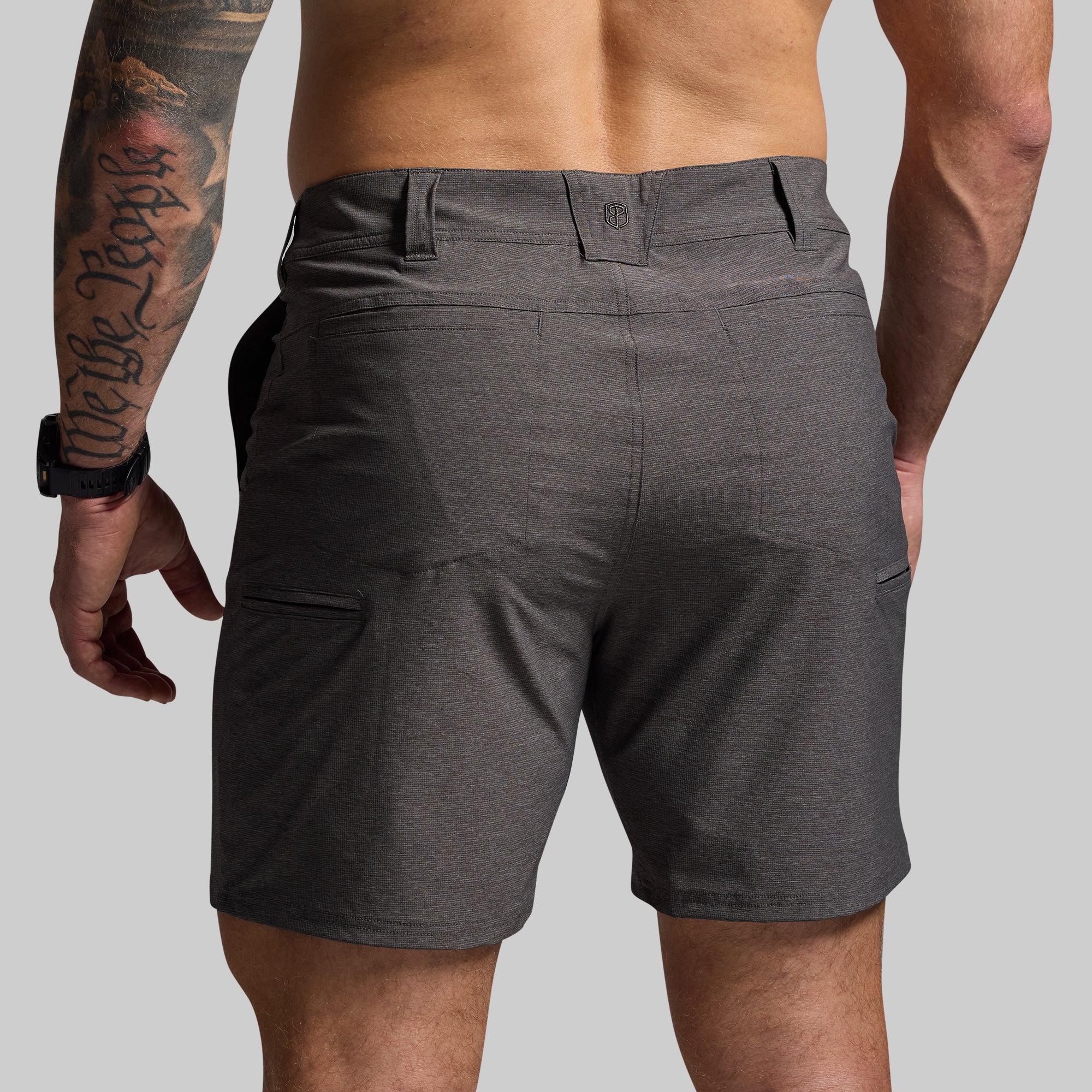Traverse Short 7 (Gunmetal) - Men's Athletic Running Shorts with Pockets | Lightweight & Breathable for Gym, Jogging & Outdoor Activities