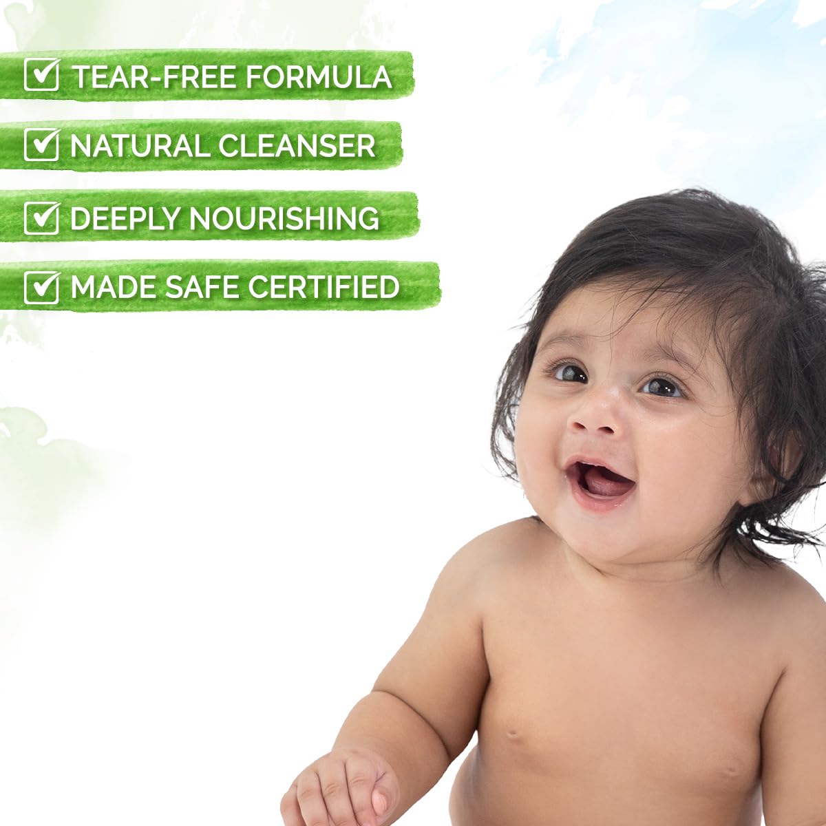 Mamaearth Deeply Nourishing Baby Body Wash - 400ml | Coconut Oil, Orange Essential Oil & Aloe Vera Extract | Tear-Free, Gentle Cleanser for Newborns & Infants | Perfect for Daily Bath & Sensitive Skin Care