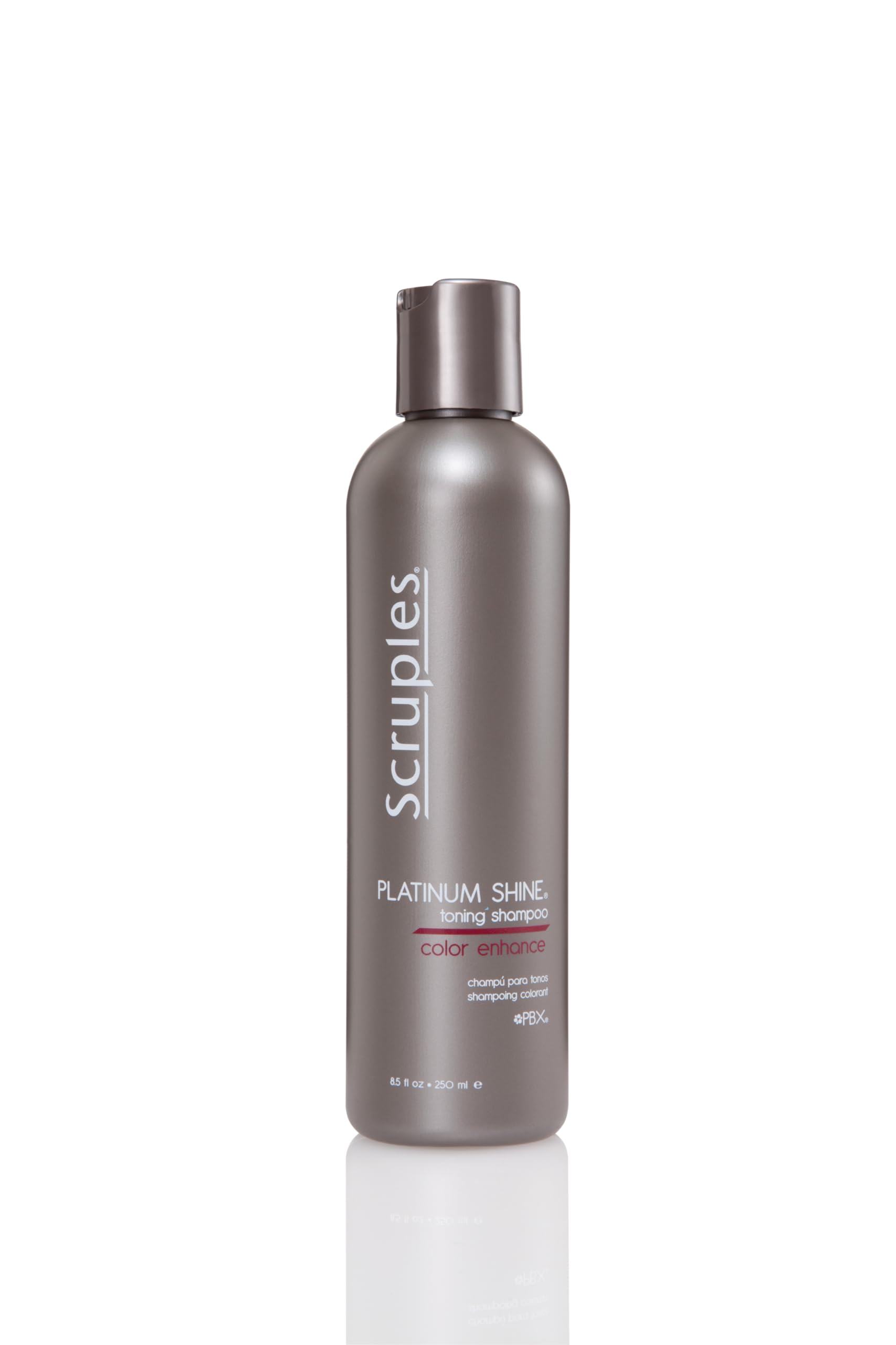 Scruples Platinum Shine Purple Toning Shampoo for Blonde Hair - Neutralizes Brassiness & Yellow Tones - Moisturizing Violet Shampoo for All Hair Types - 8.5 oz | Perfect for Salon-Quality Blonde Maintenance at Home & Color-Treated Hair Care