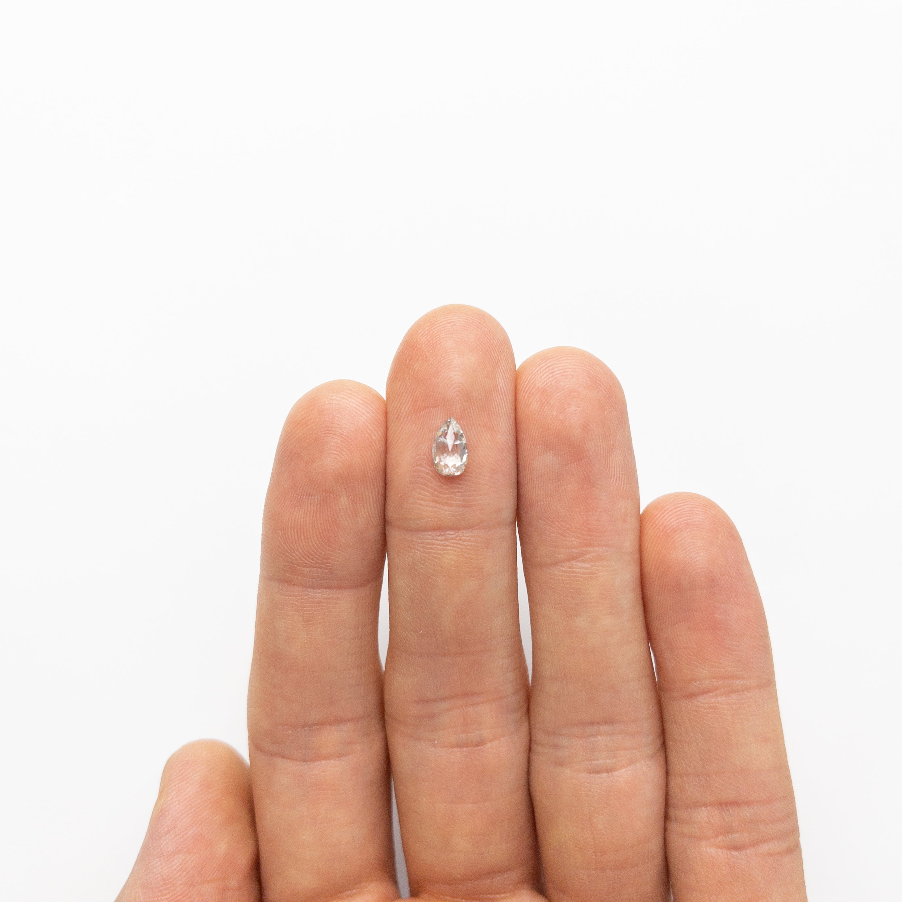 0.66ct Pear-Shaped Double Cut Diamond (7.53x4.46x2.31mm) - Loose Gemstone for Engagement Rings & Jewelry Making - Style #19143-21