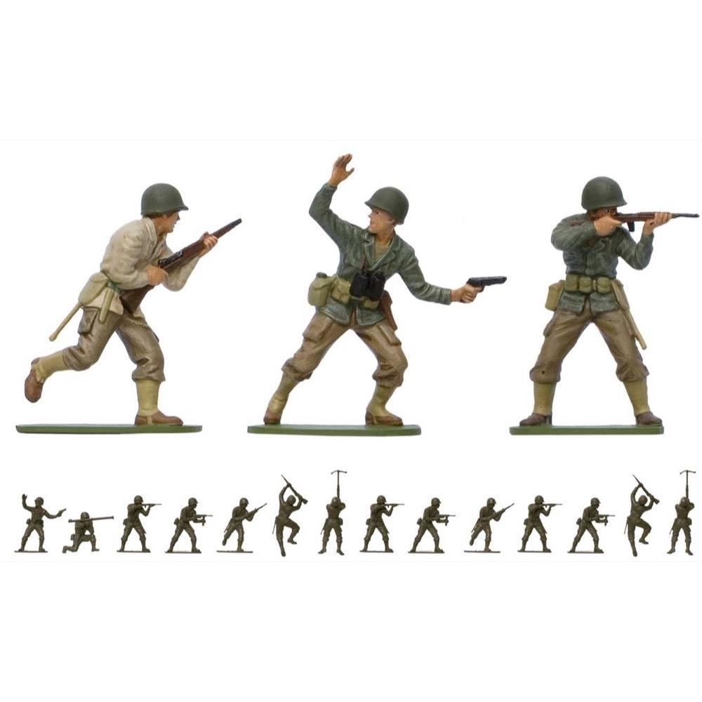 Airfix A02703V 1/32 Scale WWII U.S. Infantry Plastic Model Kit - Highly Detailed Military Figure for Collectors & History Enthusiasts | Perfect for Dioramas, Wargaming & Historical Displays