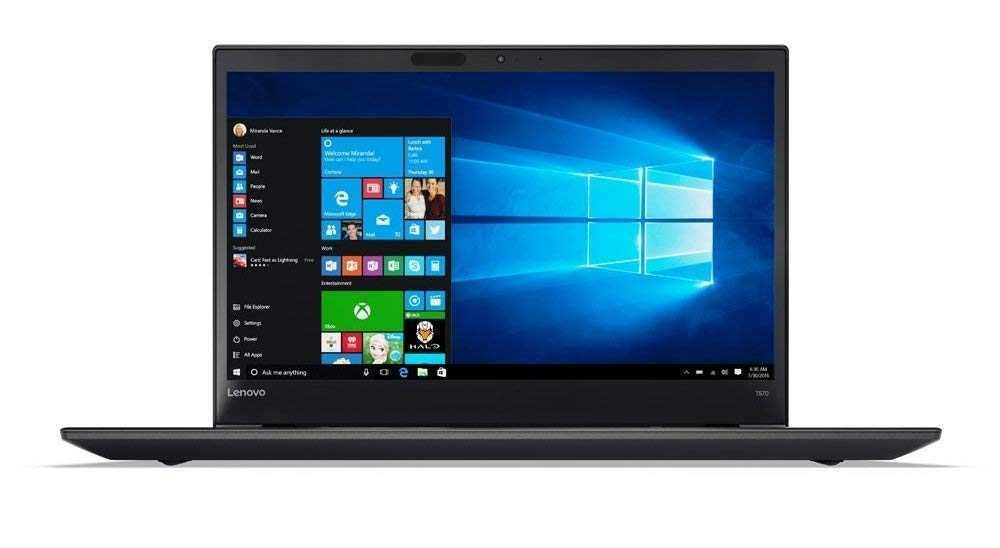 Lenovo ThinkPad T570C 14-Inch Business Laptop - Intel Core i5-7200U, 8GB RAM, 256GB SSD + 256GB HDD, Windows 10 Pro (Renewed) - Perfect for Office Work, Remote Jobs & Business Travel