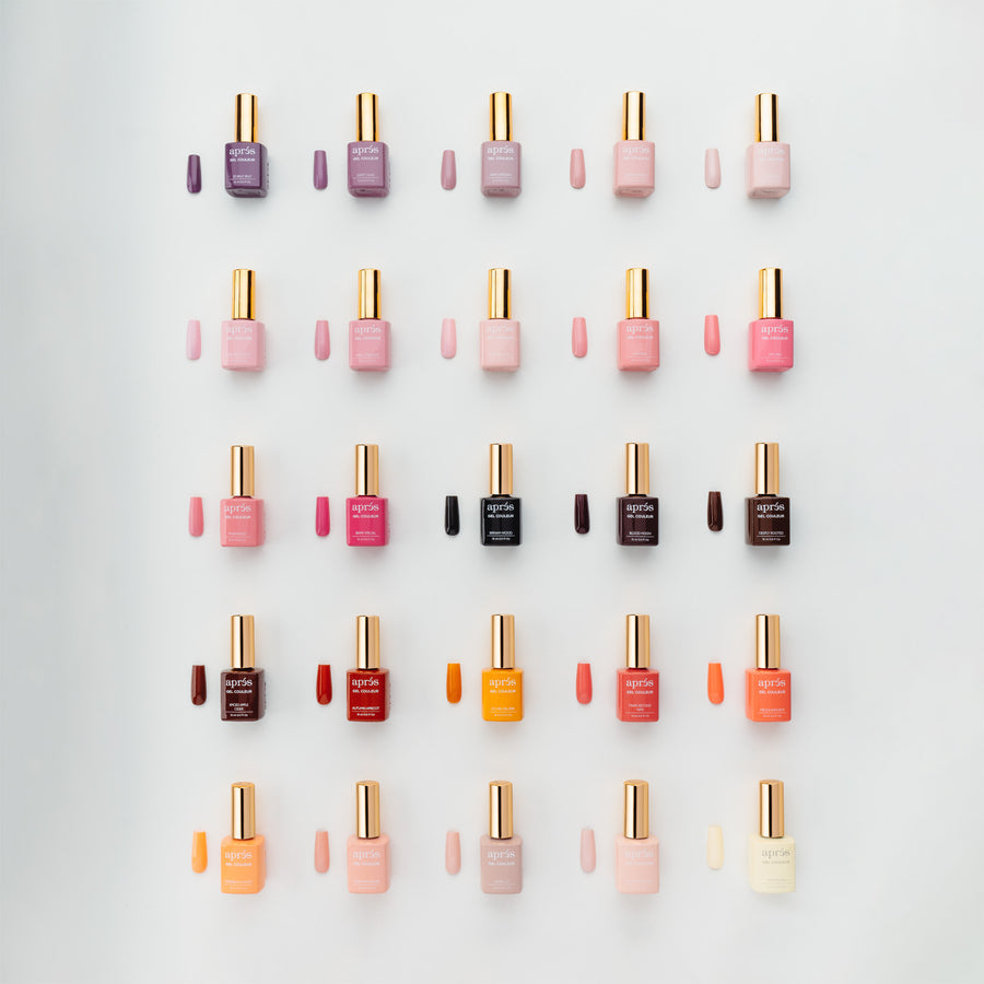 Apres 100 Gel Nail Polish Colors Set - Professional Salon & DIY Manicure Kit for Long-Lasting Nail Art Designs (Home, Party, Wedding, Salon Use)
