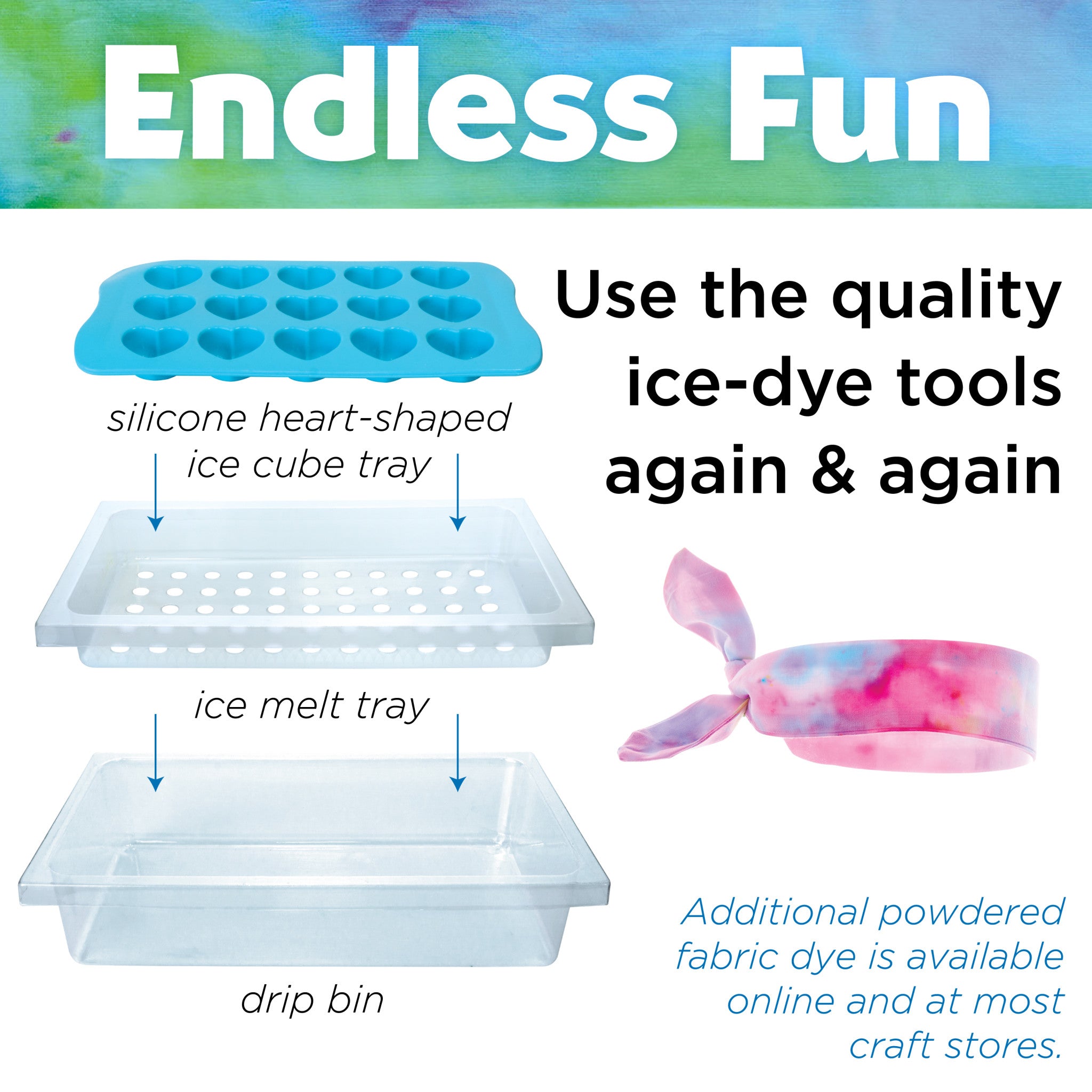 Ice Dye Headbands for Women & Men - Stylish Sweatband for Yoga, Running, Workout & Sports - Trendy Tie-Dye Design #6334000