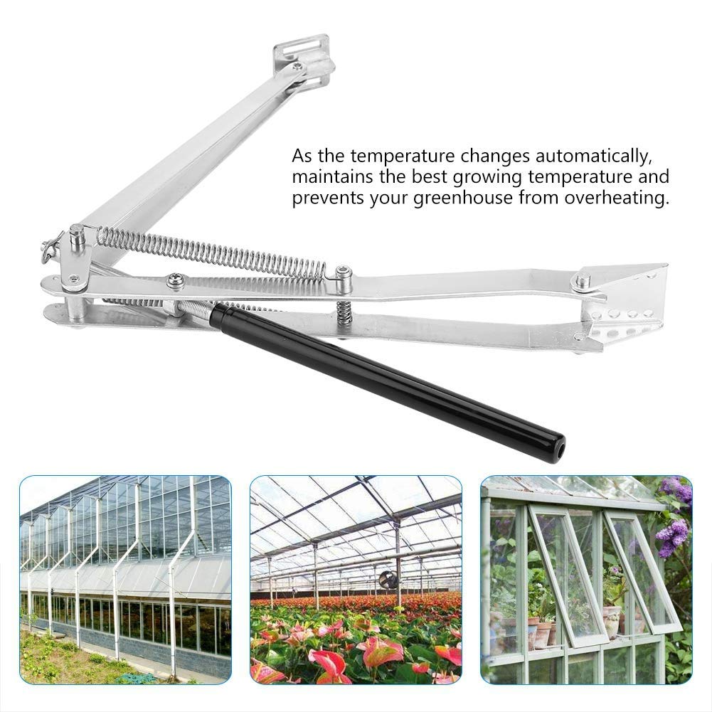 Solar-Powered Automatic Greenhouse Window Vent Opener - No Electricity Needed, Lifts 15 lbs for Hothouse & Cold Frame Gardening | Ideal for Energy-Efficient Plant Ventilation & Temperature Control