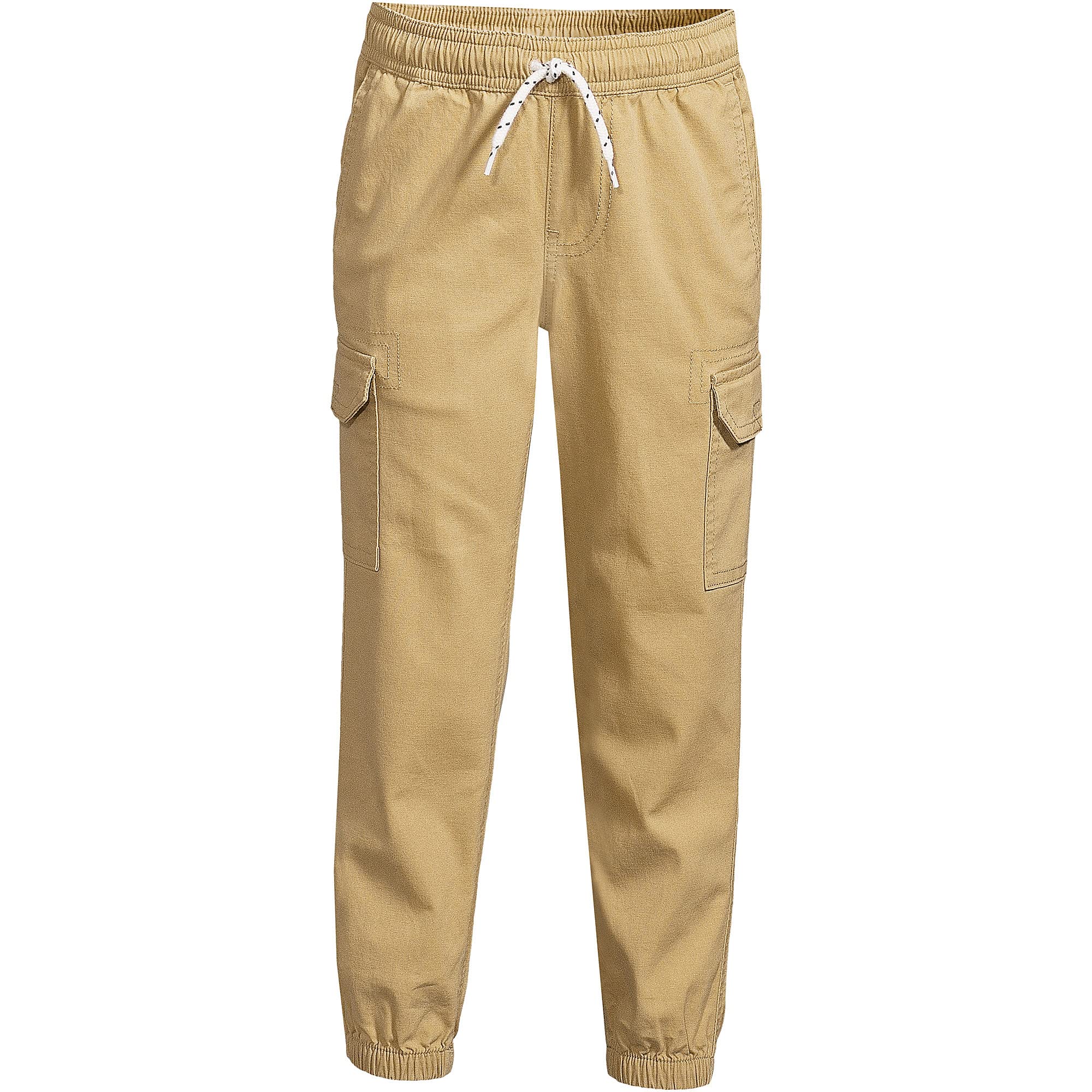 Lands' End Boys Iron Knee Pull-On Stretch Woven Jogger Pants - Comfortable Playwear for School, Outdoor Activities & Casual Wear