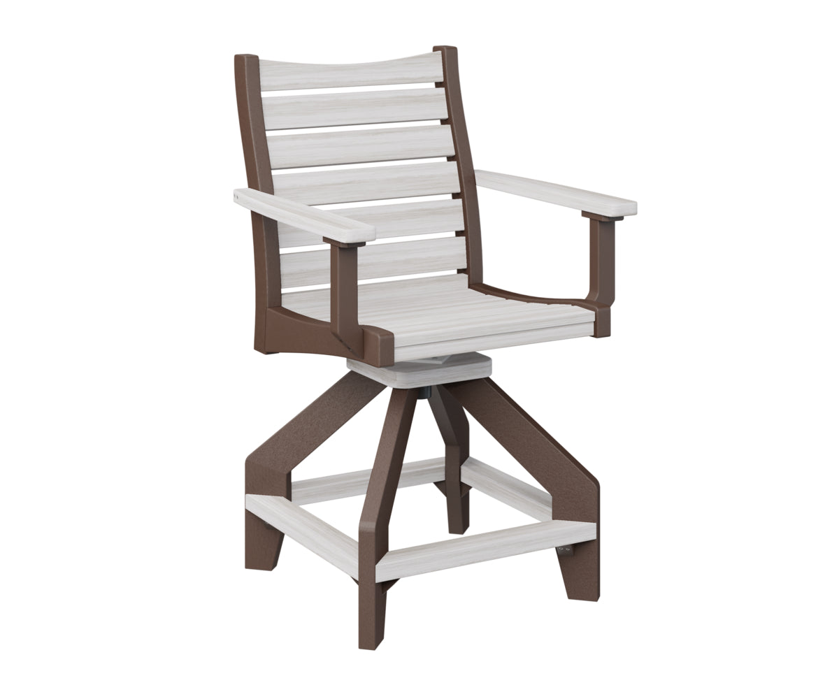Berlin Gardens Bristol Swivel Counter Chair - Adjustable Height Bar Stool with 360° Rotation, Padded Seat & Backrest - Perfect for Kitchen Islands, Breakfast Bars & Home Decor