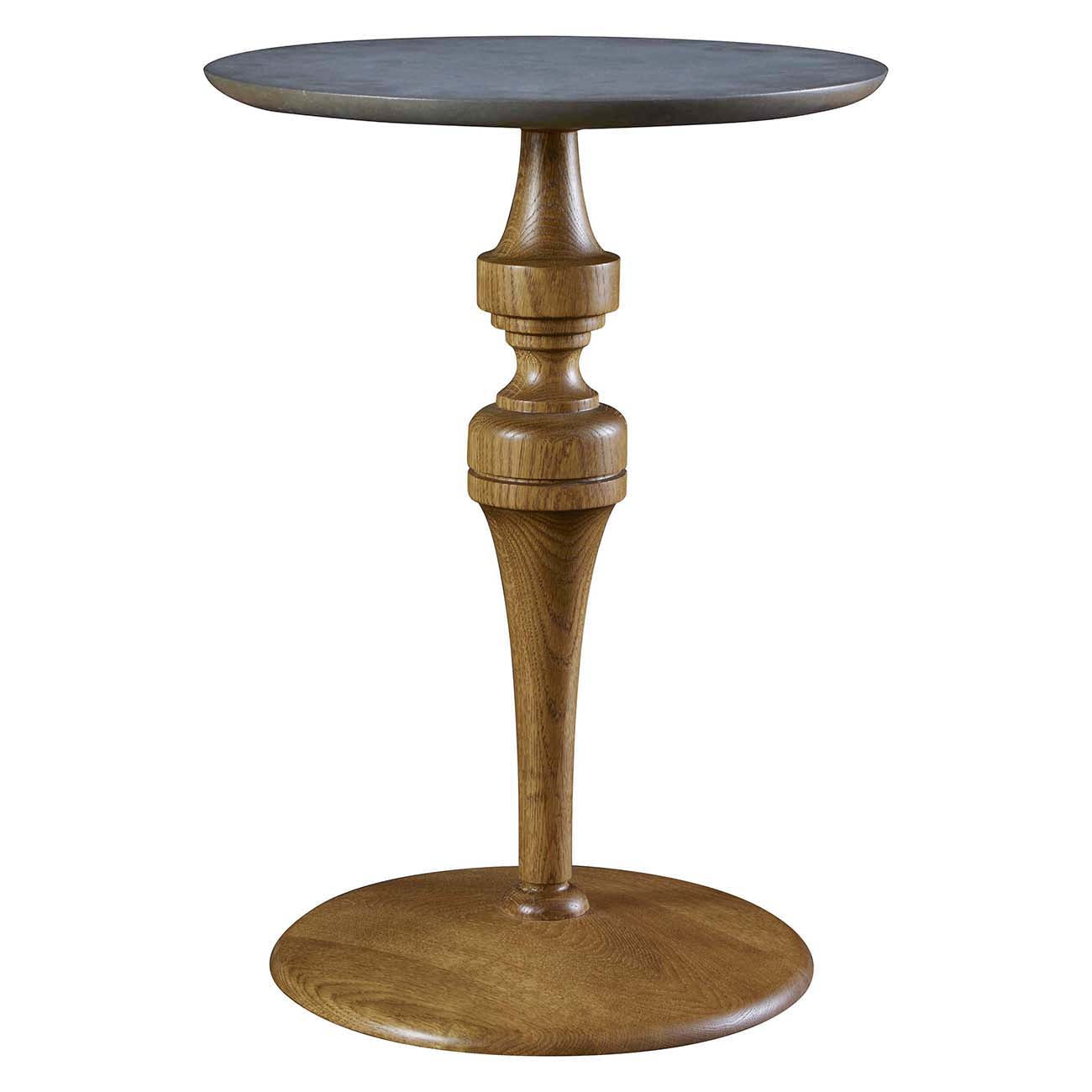 St. Lawrence Turned Drink Table - Elegant Wooden Side Table for Living Room, Bedroom, or Patio - Perfect for Coffee, Books, and Decor