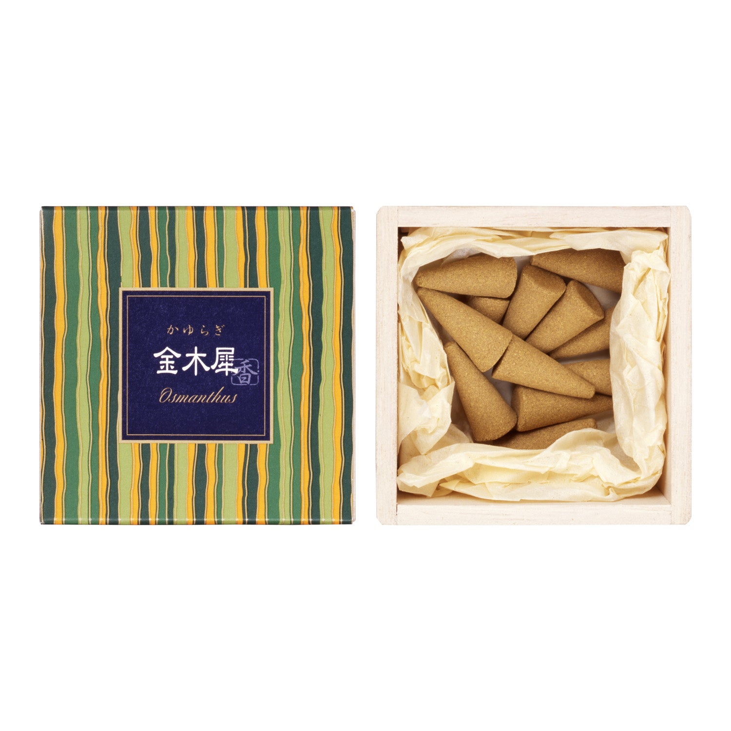 Nippon Kodo Kayuragi Cones Incense - 9 Fragrance Options for Relaxation, Meditation & Home Aromatherapy | Japanese Sandalwood, Cherry Blossom & More