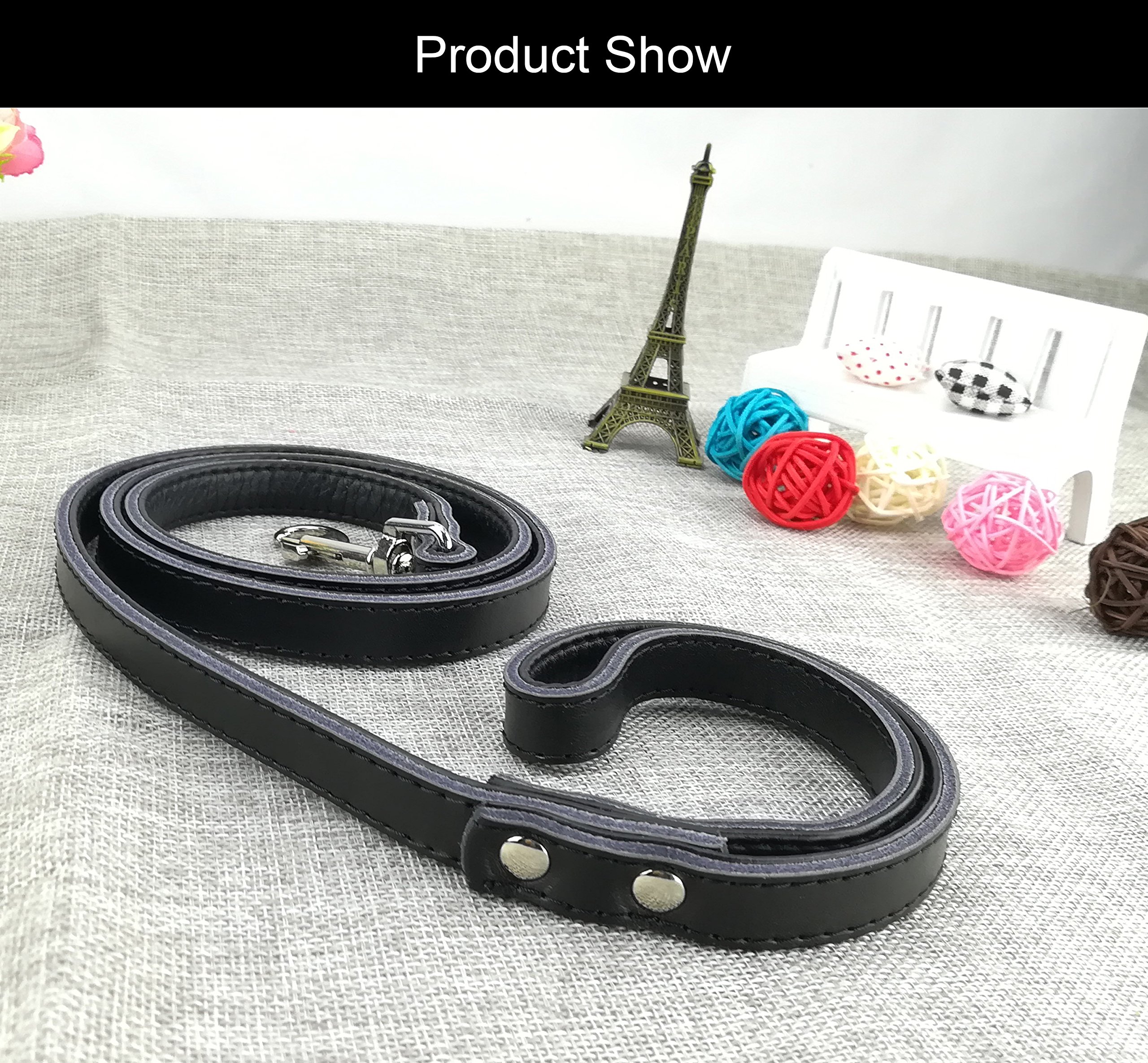 Stylish Dog Collar with Bow Tie & Matching Leash Set - Sparkling Bling Pet Accessories for Small Dogs & Puppies | Perfect for Daily Walks, Pet Parties & Photo Shoots
