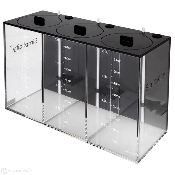 Simplicity 3 x 2 Liter Dosing Container - Accurate Liquid Measurement for Chemicals, Detergents & Cleaning Solutions - Perfect for Laboratories, Industrial Use & Home Cleaning