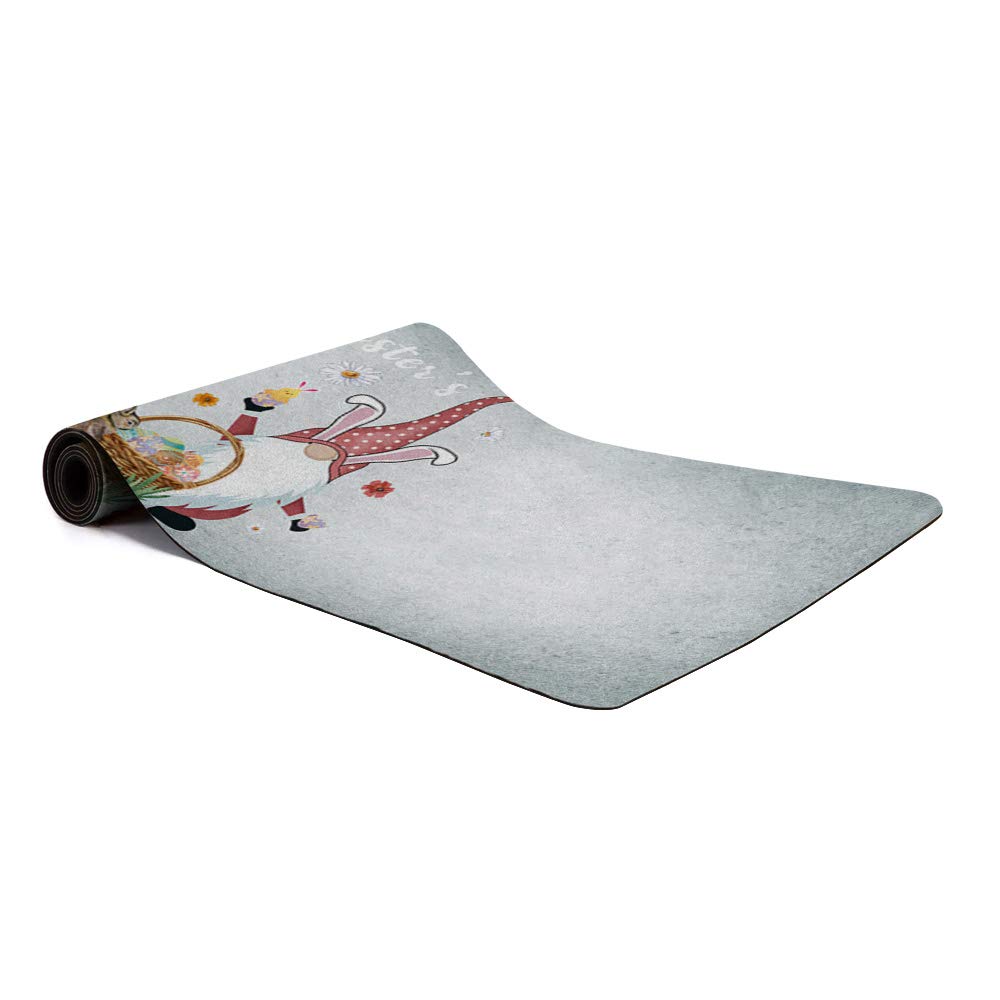 CirCleO Vintage Grey Non-Slip Yoga Mat - 3.5mm Thick Eco-Friendly Exercise Mat for Hot Yoga, Pilates & Gym Workouts | Perfect for Home Fitness, Studio Sessions & Outdoor Training