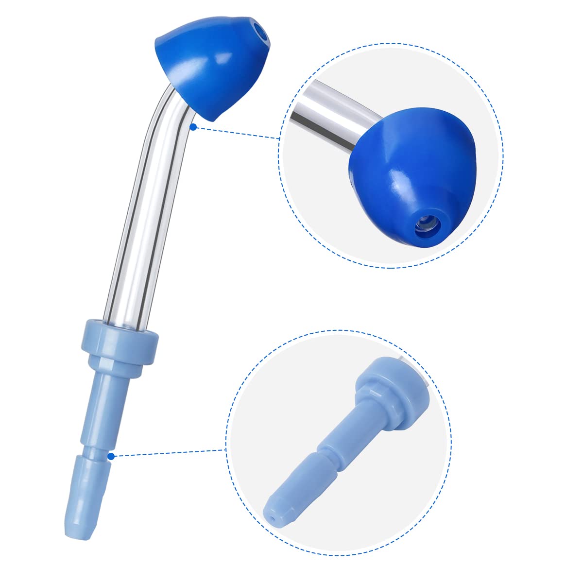 4 Pcs Nasal Irrigation Kit for Waterpik - Nose Cleaner with Saline Solution for Sinus Rinse, Allergy Relief & Nasal Hygiene - Perfect for Daily Nasal Care & Congestion Relief