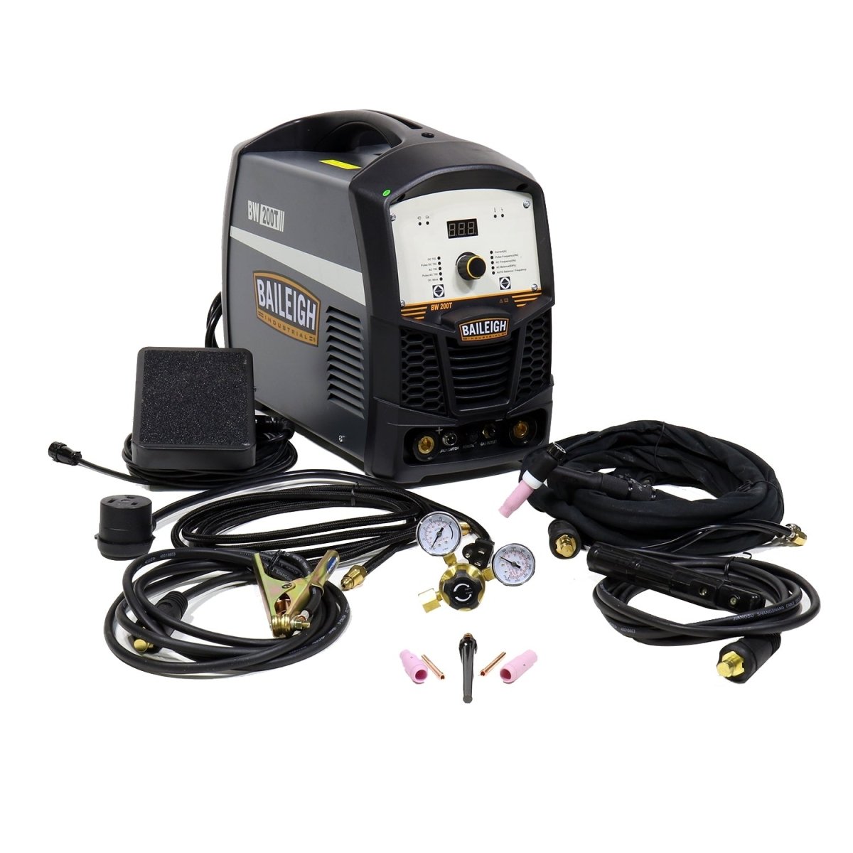 BW 200T 200A AC/DC Pulse TIG Welder Machine with Foot Pedal - Professional Aluminum Welding for Home DIY, Auto Repair & Metal Fabrication
