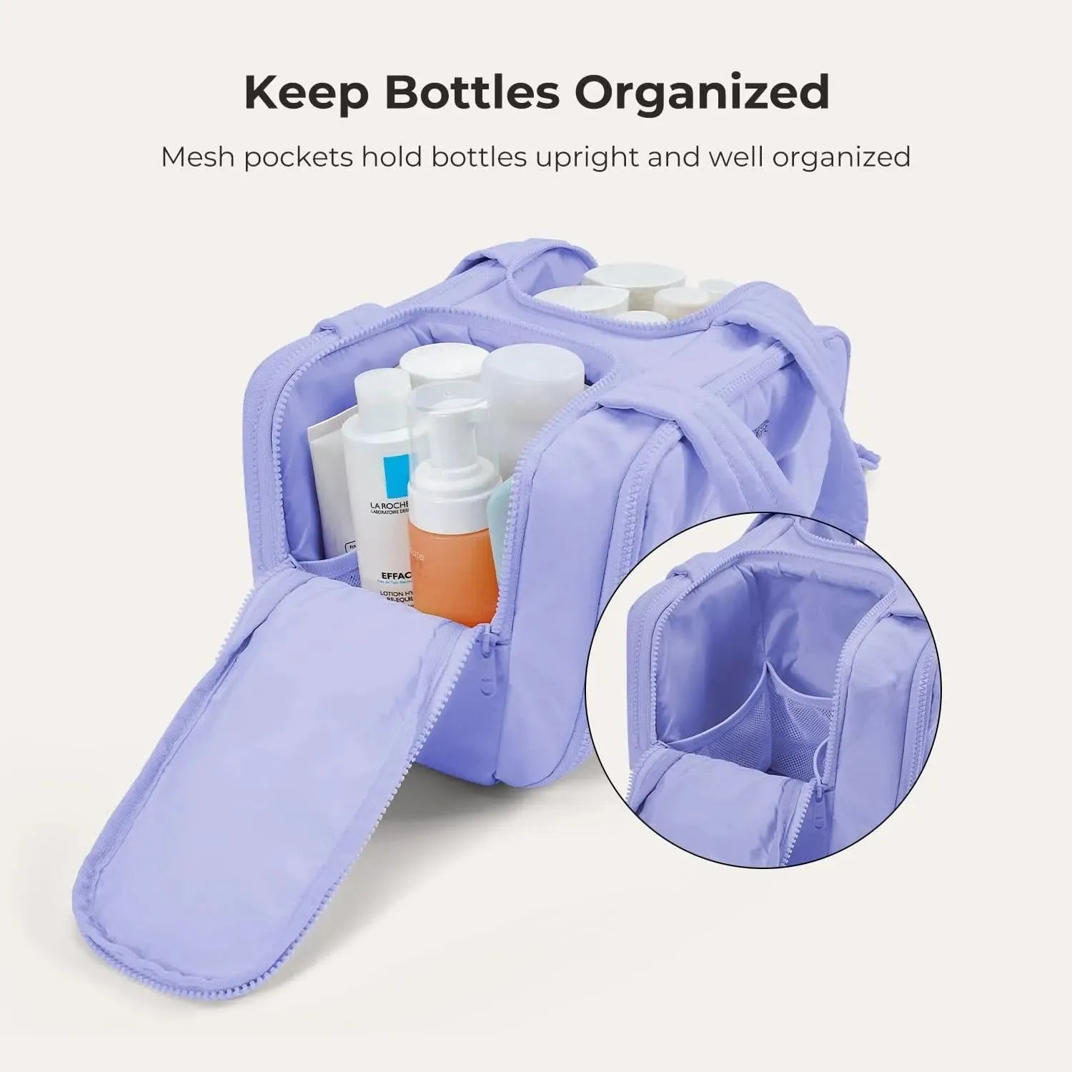 Premium Hanging Toiletry Bag for Travel - Waterproof Cosmetic Organizer with Multiple Pockets - Perfect for Camping, Gym, and Business Trips
