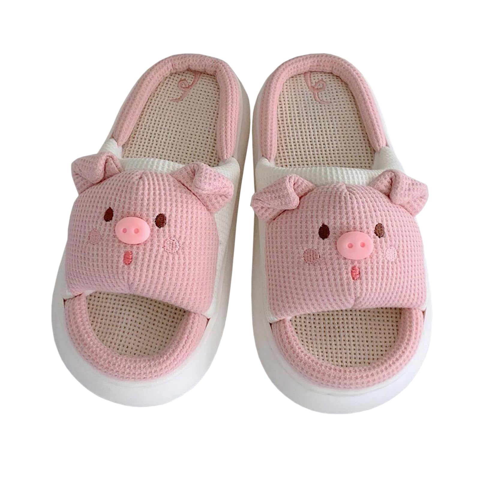 Gaolinci Pig Slippers for Women - Soft & Cozy Home Slippers with Non-Slip Sole - Perfect for Indoor Comfort, Lounge Wear & Gift Giving