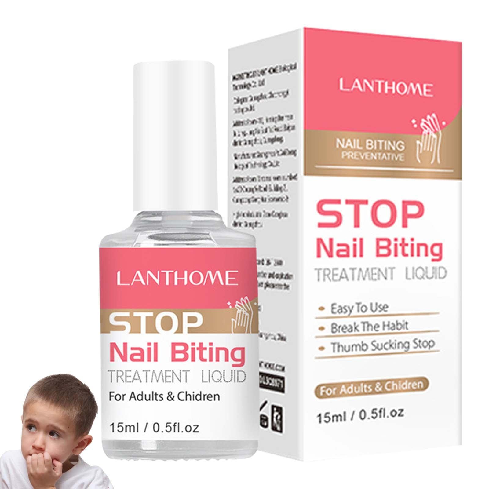 **Kids Non-Toxic Nail Polish – 15ml Bitter Anti-Biting & Thumb Sucking Deterrent | Safe, Portable Nail Care Solution for Children | Perfect for Home, Travel & School Use**