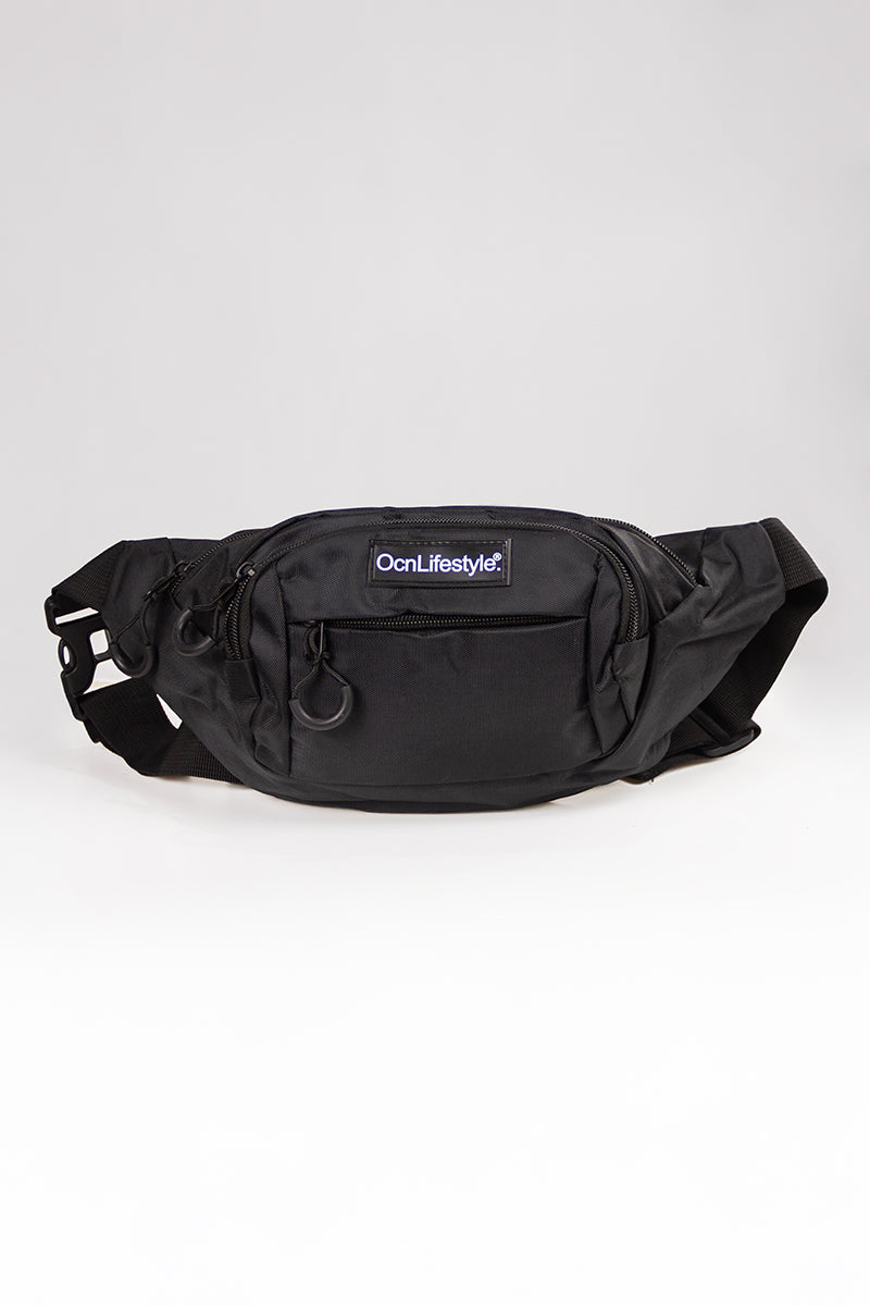OCN Pot Waterproof Waist Pack - Black Crossbody Fanny Pack for Running, Hiking & Travel | Hands-Free Convenience