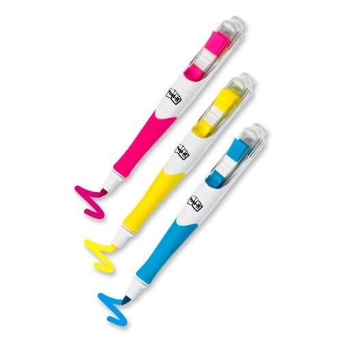 **3M Post-it Flags & Highlighter Pens Combo - 20 Pack with 50 Flags (3/8