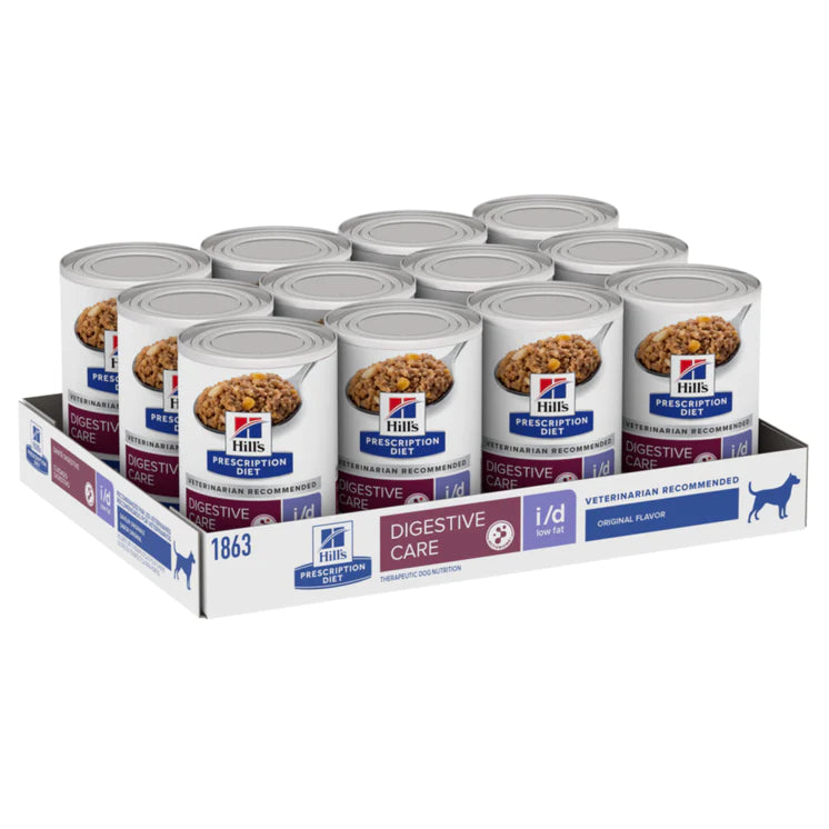 Hill's Science Diet Canine I/D Low Fat Digestive Care Wet Dog Food, 13oz – Ideal for Dogs with Sensitive Stomachs & Digestive Issues