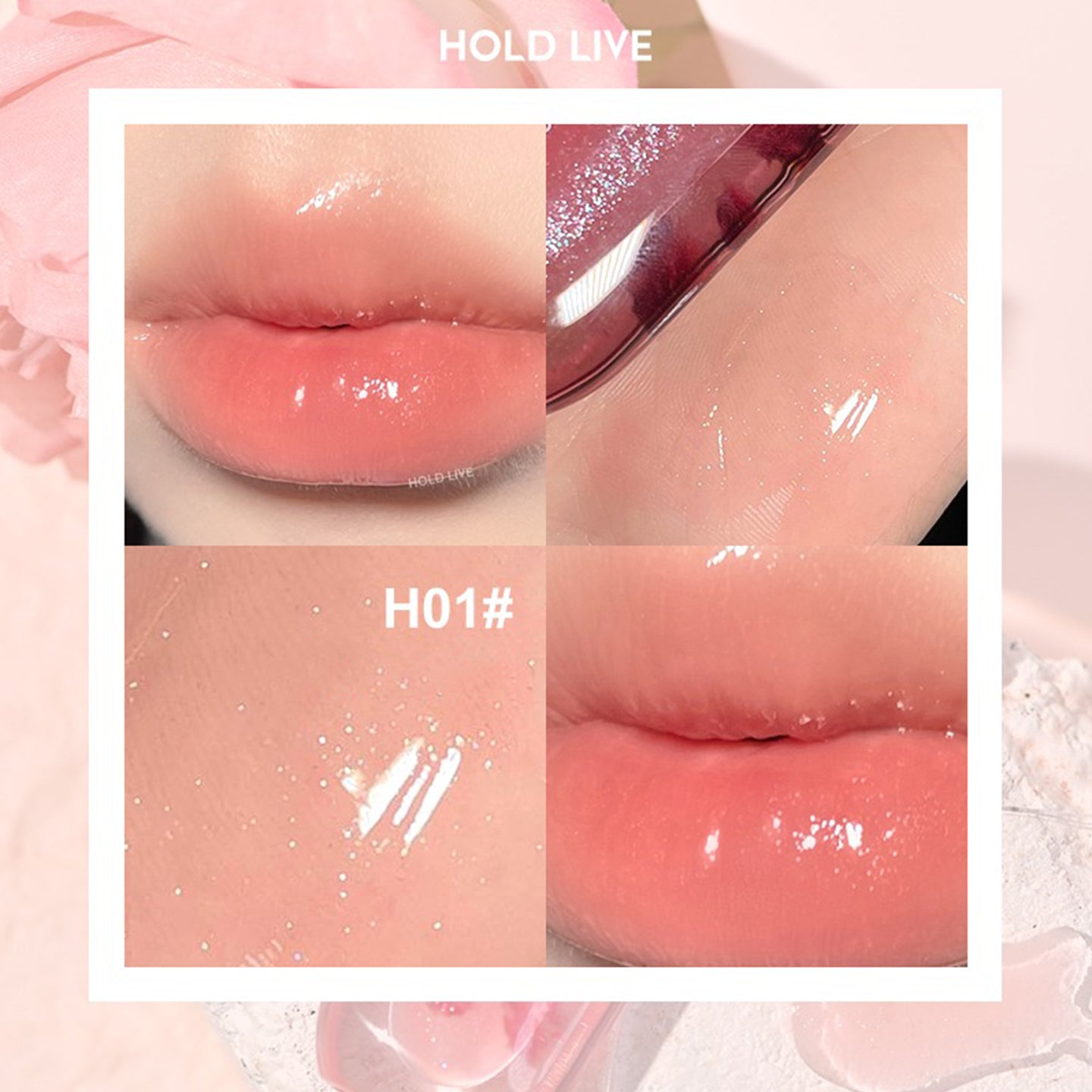 HOLD LIVE Mirror Shine Lip Gloss - High Shine, Non-Sticky Lip Gloss for Women - Perfect for Daily Wear, Parties, and Special Occasions