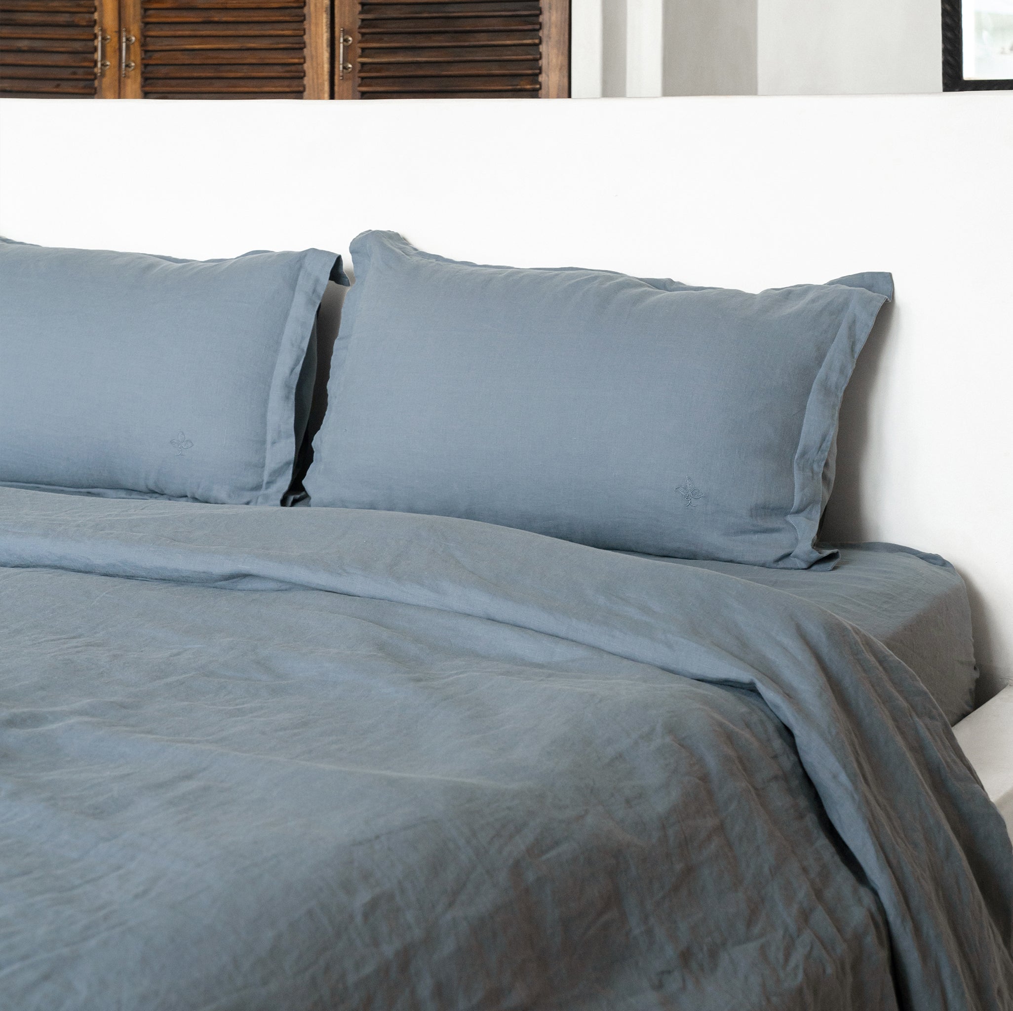 Heveya® 100% Natural Linen Duvet Cover Set - Breathable & Soft Bedding for All Seasons | Perfect for Master Bedroom, Guest Room & Airbnb
