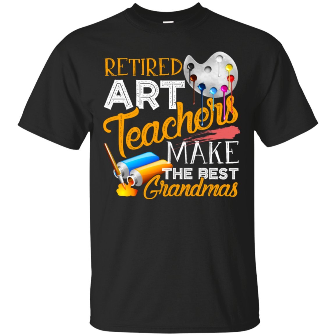 Retired Art Teacher Grandma T-Shirt - Gift for Art Lovers
