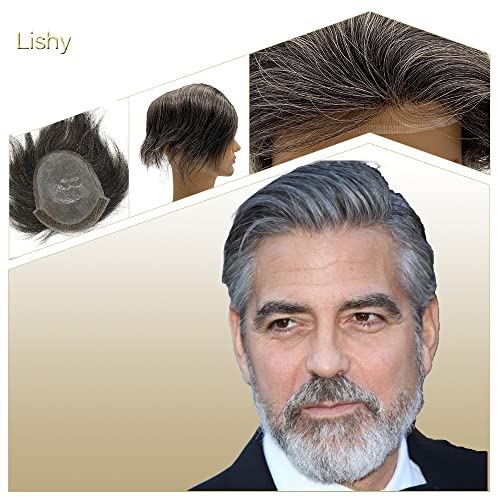 70% 1B Off Black with 30% Grey Hair