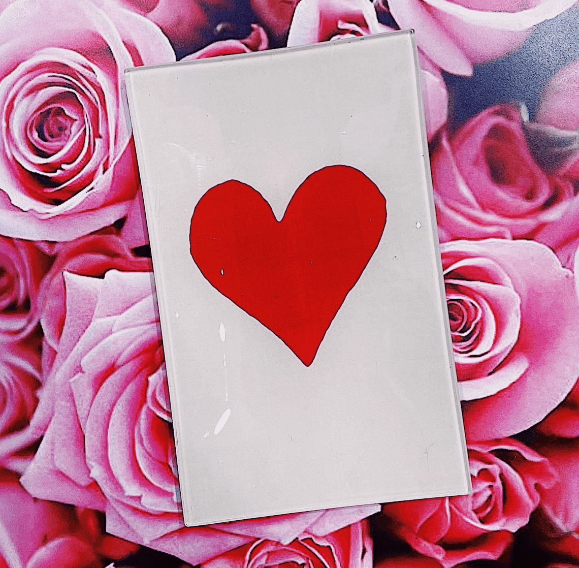 Elegant Red Long Heart-Shaped Decoupage Glass Tray - Perfect for Romantic Dinners, Wedding Decor & Home Decorations