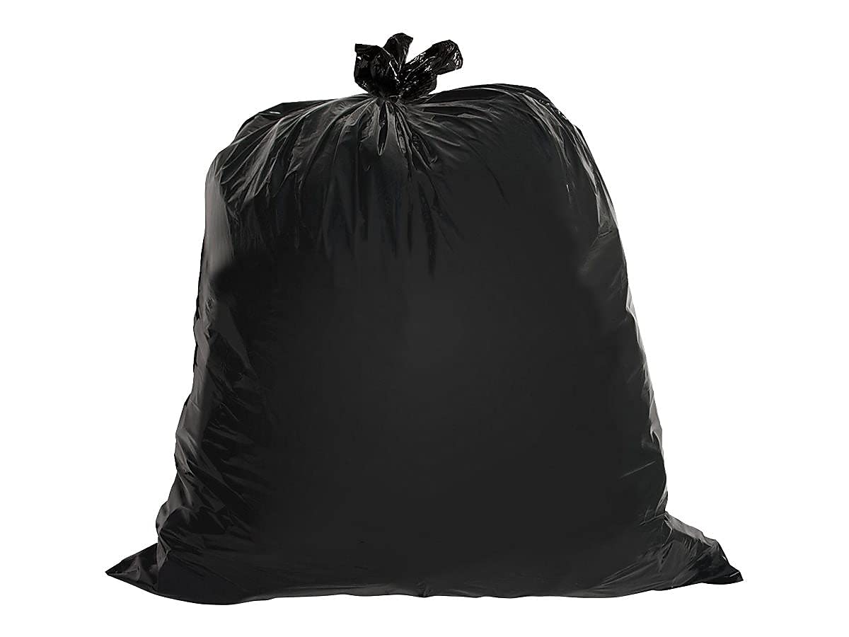 Genuine Joe Heavy-Duty Trash Can Liners - Extra Thick & Leak Proof Garbage Bags for Kitchen, Office & Outdoor Use