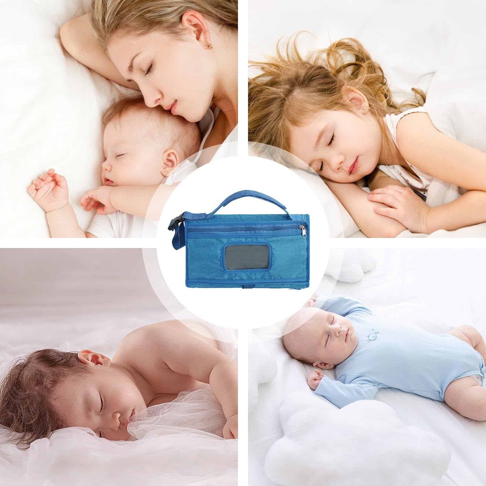 Waterproof Diaper Changing Pad with Built-in Pillow - Multifunctional Travel Changing Mat for Nursery & On-the-Go | Soft Baby Changing Station Cover for Home, Daycare & Car Use
