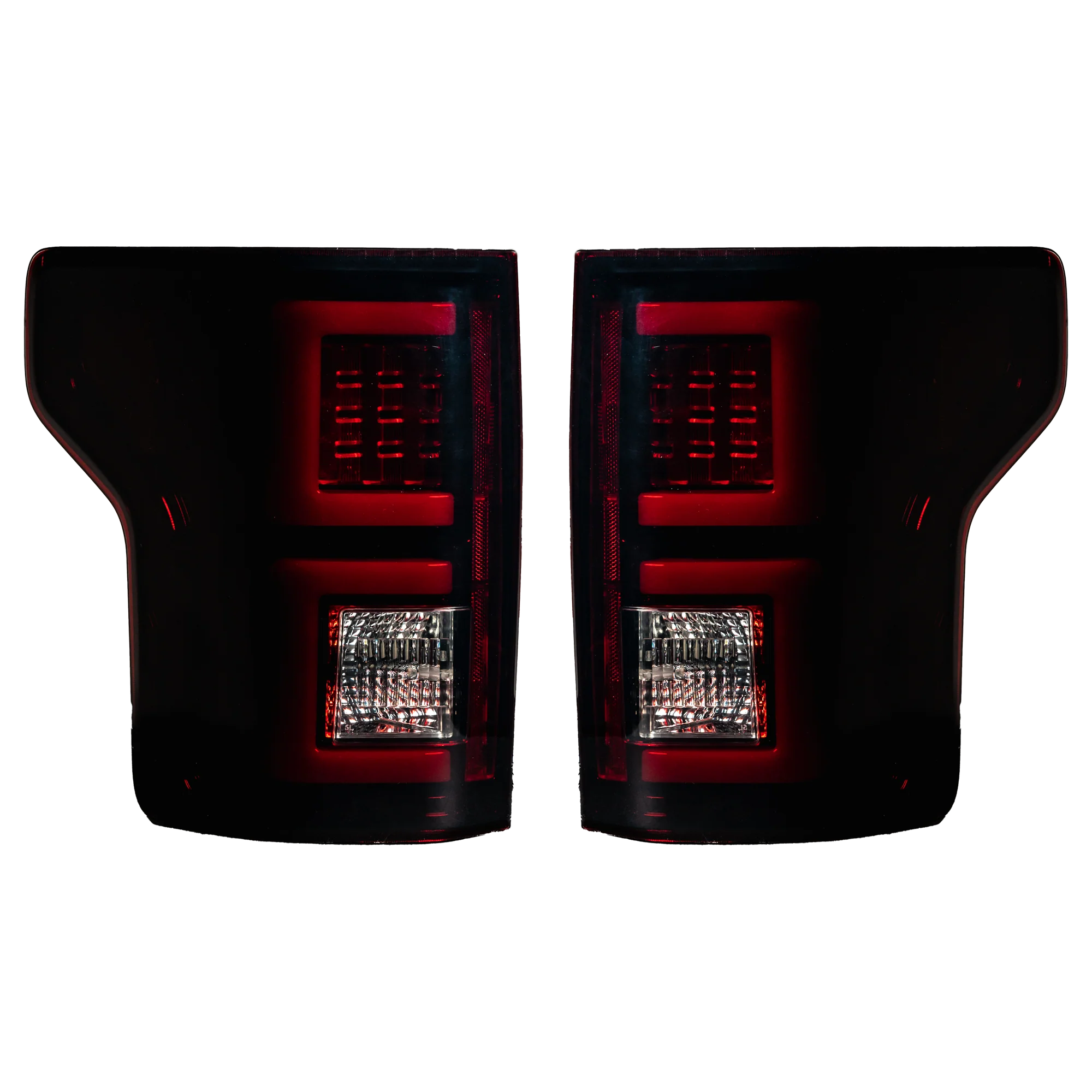 Ford F150 2015-2017 LED Tail Lights - Dark Red Smoked Lens - High Performance Replacement for Pickup Trucks - Perfect for Night Driving & Off-Road Adventures