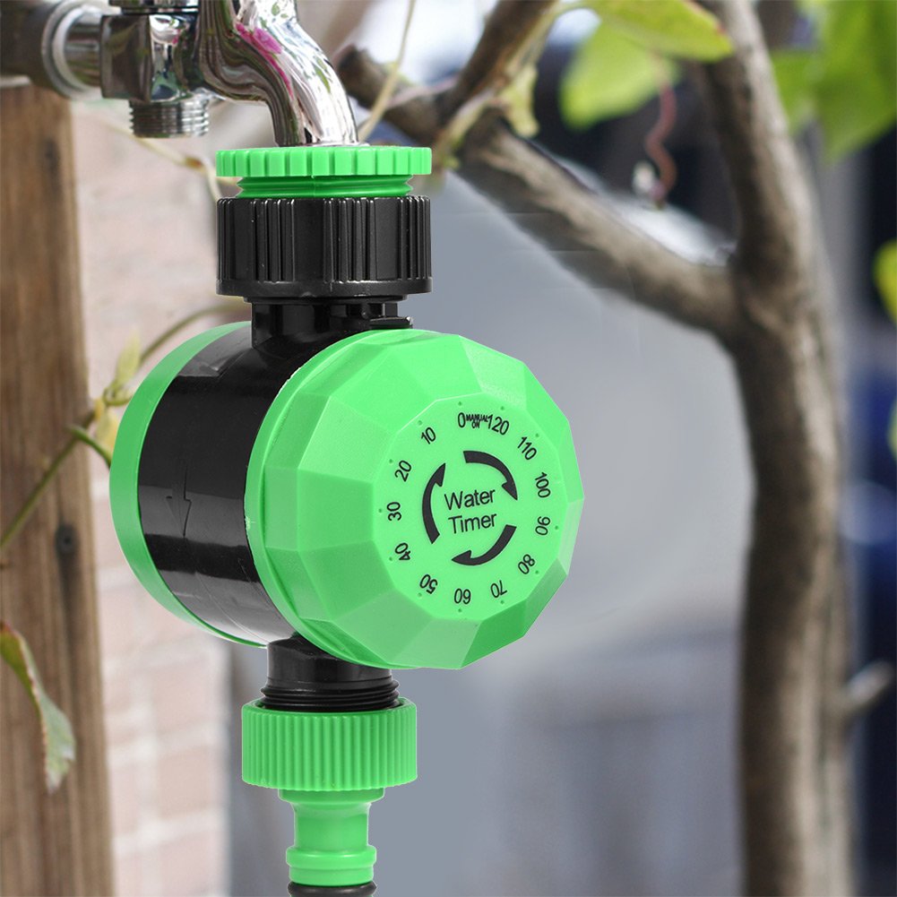 Automatic Garden Hose Water Timer - 120 Minute Outdoor Irrigation Controller with Shut Off | Plastic & Durable for Lawns, Plants & Flower Beds | Perfect for Sprinklers, Drip Systems & Water Conservation
