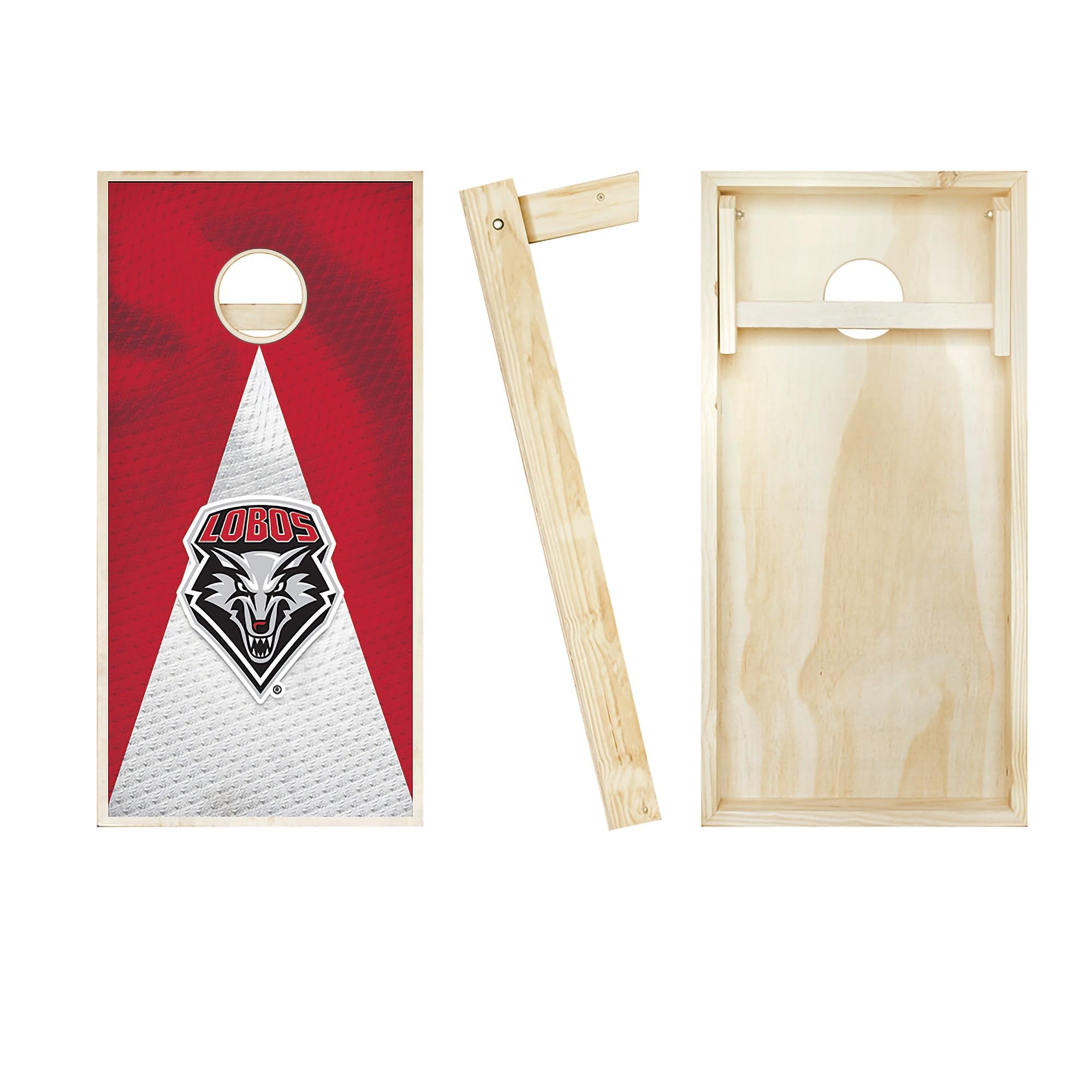 Skip's Garage New Mexico Jersey Cornhole Board Set - Custom Team Logo Design, Regulation Size Cornhole Boards for Backyard Parties, Tailgating & Outdoor Games