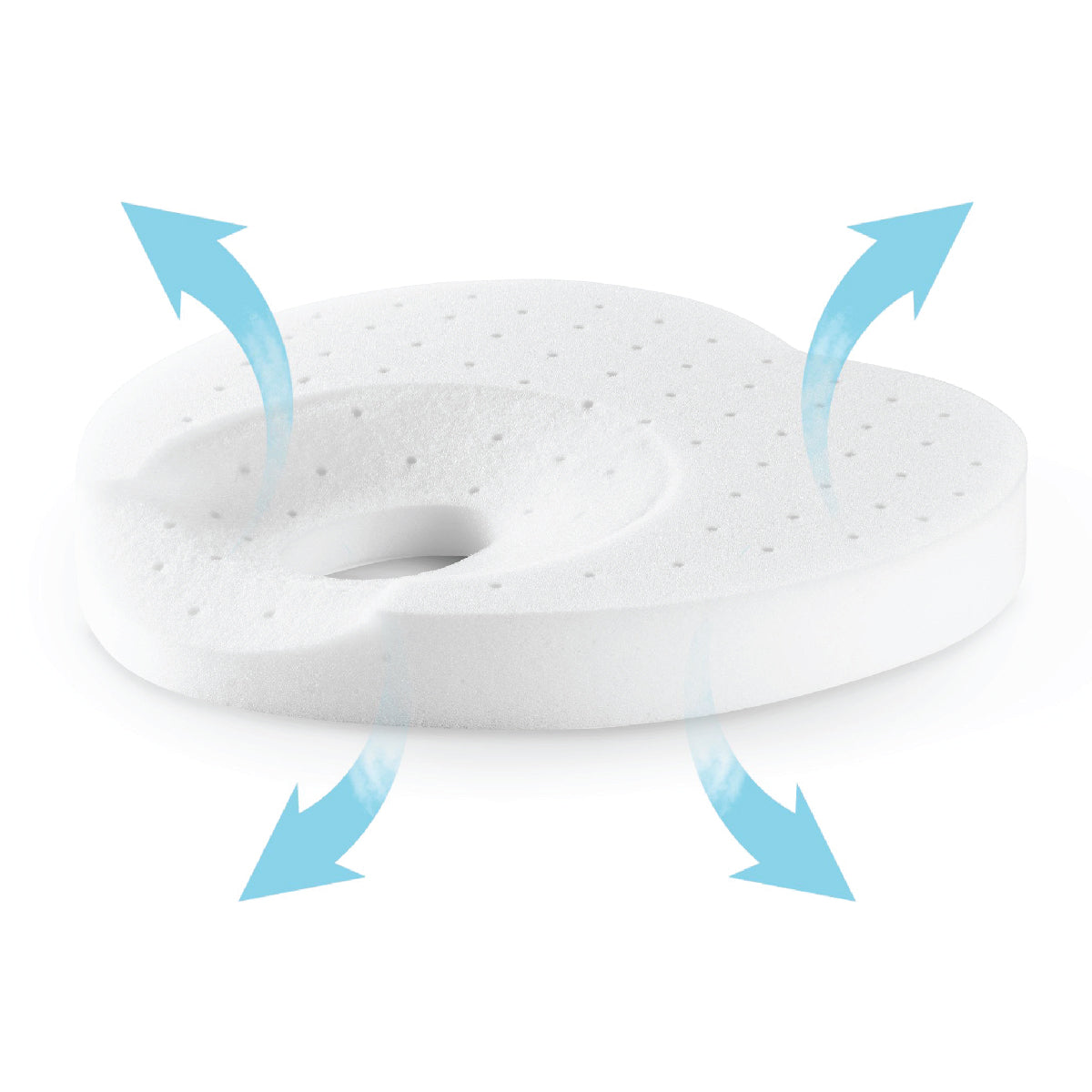 Babymoov Lovenest Natural Care Anti-Bacterial Baby Head Support Pillow - Perfect for Newborns & Infants During Sleep, Travel & Nursing