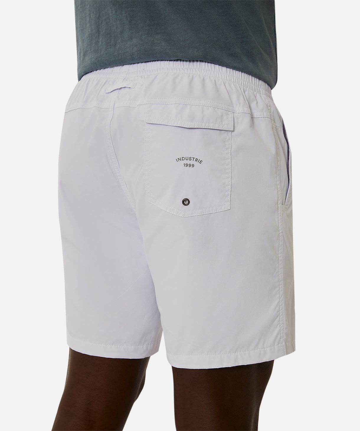 The Bahama Angler Swim Shorts for Men - Quick-Dry Comfortable Beach Shorts with UPF Protection - Perfect for Swimming, Surfing, and Summer Vacations (Solid White)