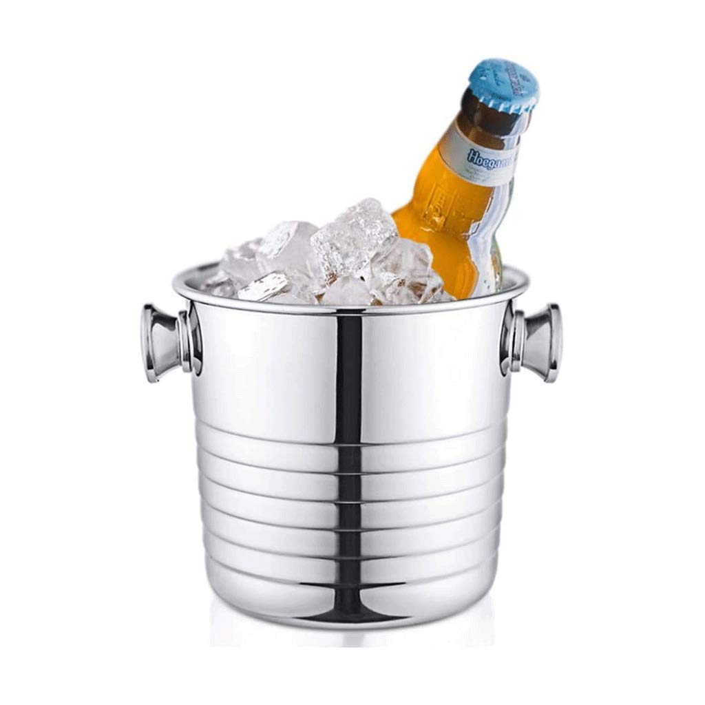 Premium Stainless Steel Ice Bucket - Creative Design for Parties, Weddings & Outdoor Events - Portable & Convenient Bar Accessory - Perfect for Chilling Drinks at BBQs, Picnics & Home Entertaining