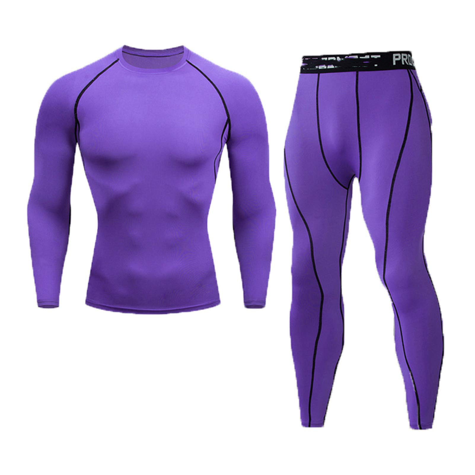 Quick Dry Men's Thermal Tights for Fitness & Running - Moisture Wicking Workout Leggings for Cold Weather Training & Outdoor Sports