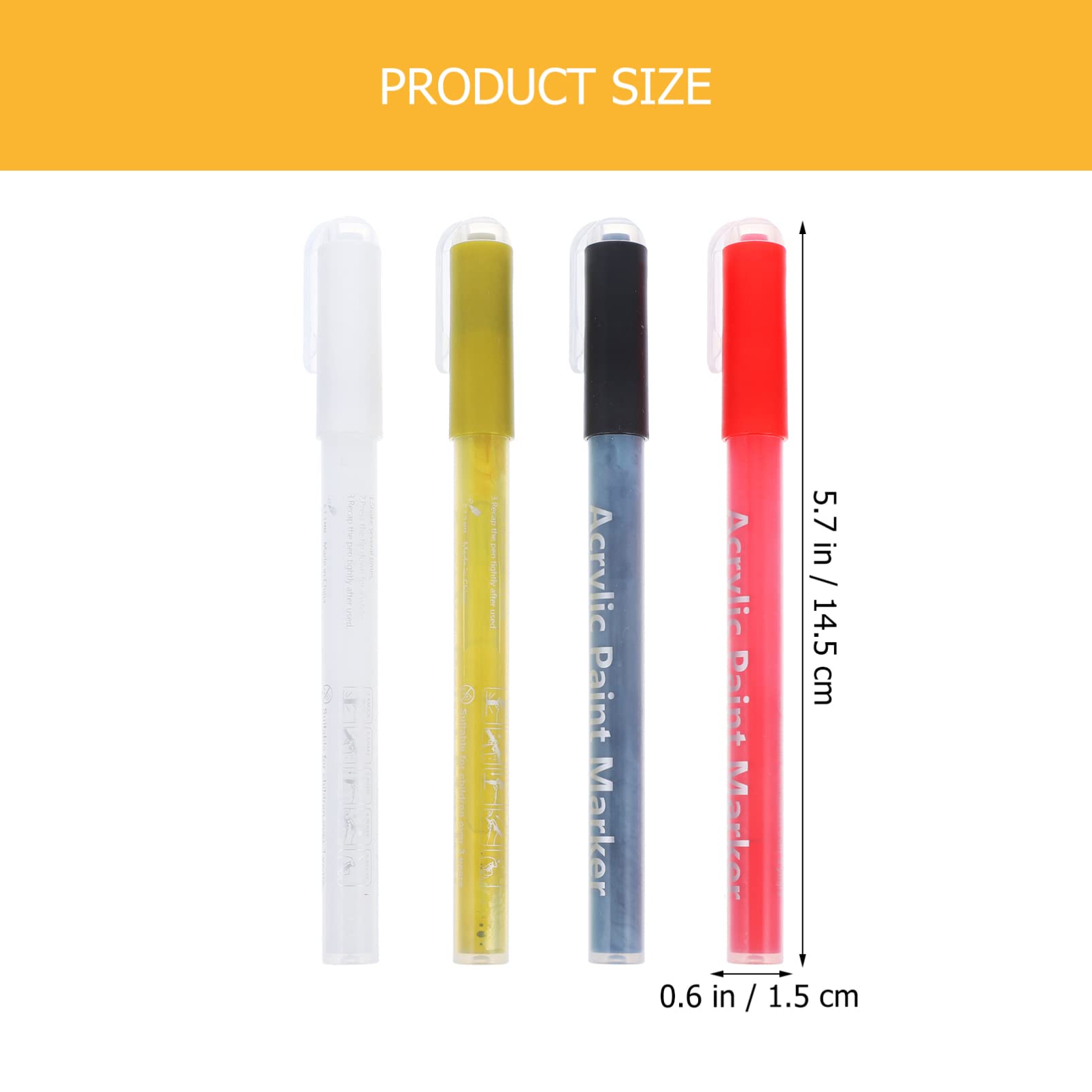 Beavorty 4pcs Nail Art Pens Set - Fine Tip Nail Polish Pens for Dots, Lines & Nail Art Painting - Perfect for DIY Manicures, Salon Use & Gift Giving