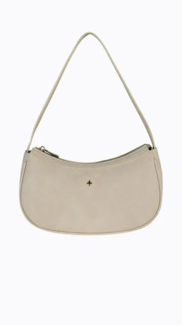 Dixiee Women's Shoulder Bag - Beige Suede Crossbody Purse for Everyday Use, Work & Travel | Fashionable & Lightweight Handbag