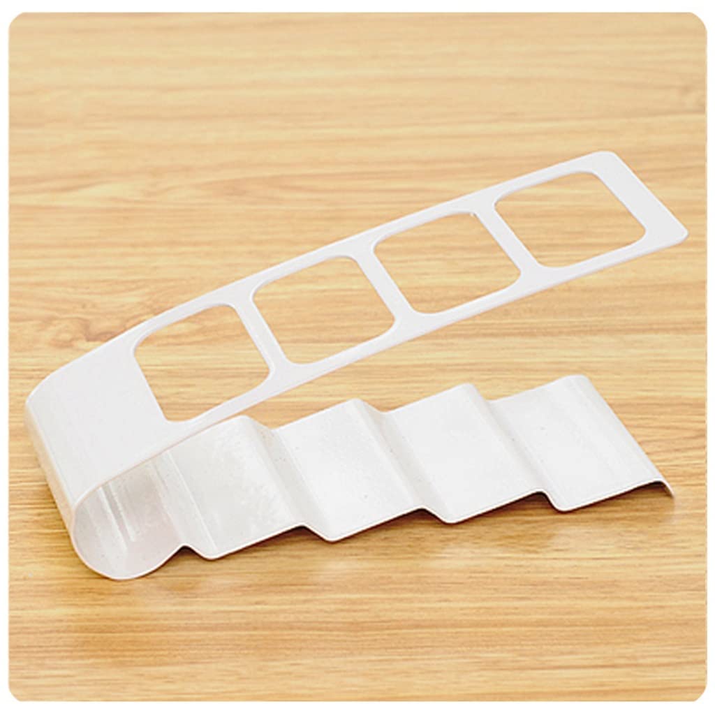 GRETD 4-Grid Remote Control Organizer - White Desktop Storage Case for Cosmetics, Stationery & Phone Accessories | Perfect for Home Office Organization & Makeup Vanity