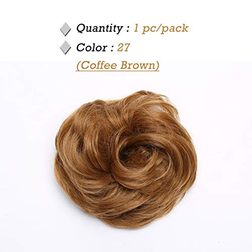 Messy Bun Hair Extension for Curly Hair - Clip-in Updo Hairpiece for Women | Perfect for Weddings, Parties & Everyday Styling