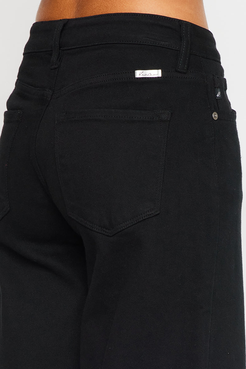 Dianella High Rise Crop Wide Leg Jeans for Women - Trendy Distressed Denim Pants for Casual Outfits & Streetwear Fashion