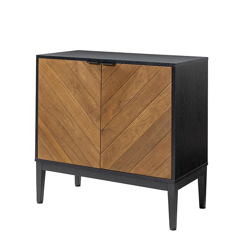 Eugen 32 Inch Tall 2 Door Accent Cabinet - Stylish Storage Solution for Living Room, Bedroom, or Entryway