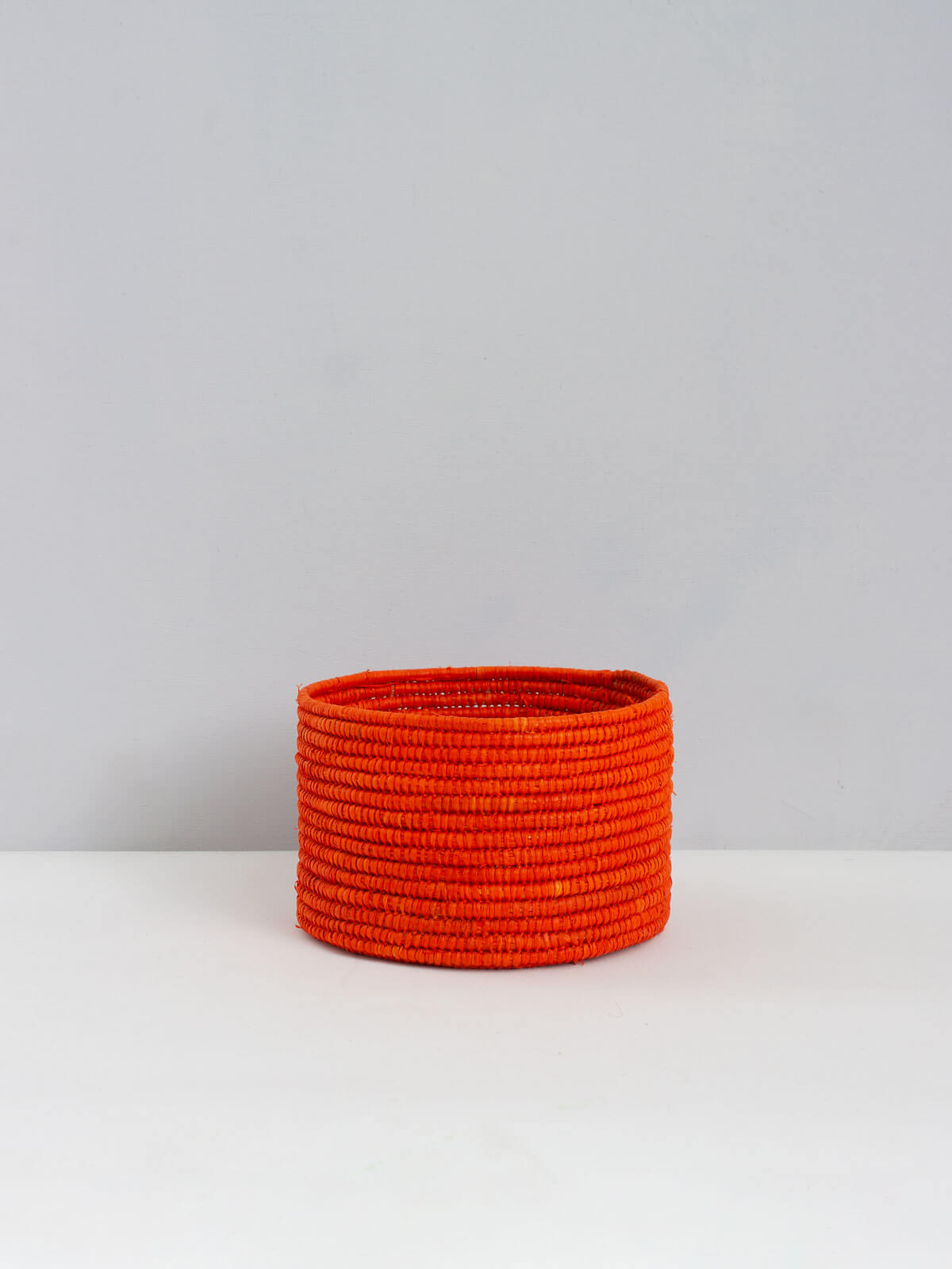 Natural Raffia Storage Baskets - Handwoven Orange Woven Bins for Home Organization, Closet Storage & Laundry Room Decor - Perfect for Blankets, Toys & Seasonal Items