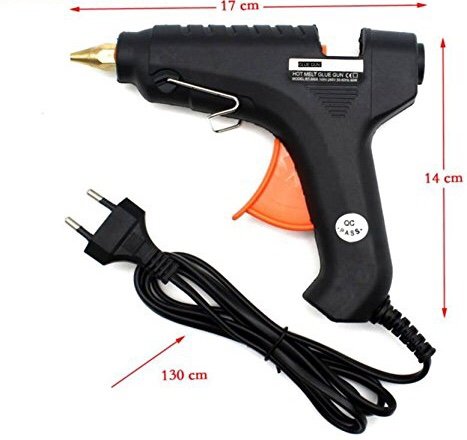MHK 40W Hot Melt Glue Gun Kit with 5 Glue Sticks - Fast Heating Adhesive Tool for DIY Crafts, Home Repairs & Woodworking Projects