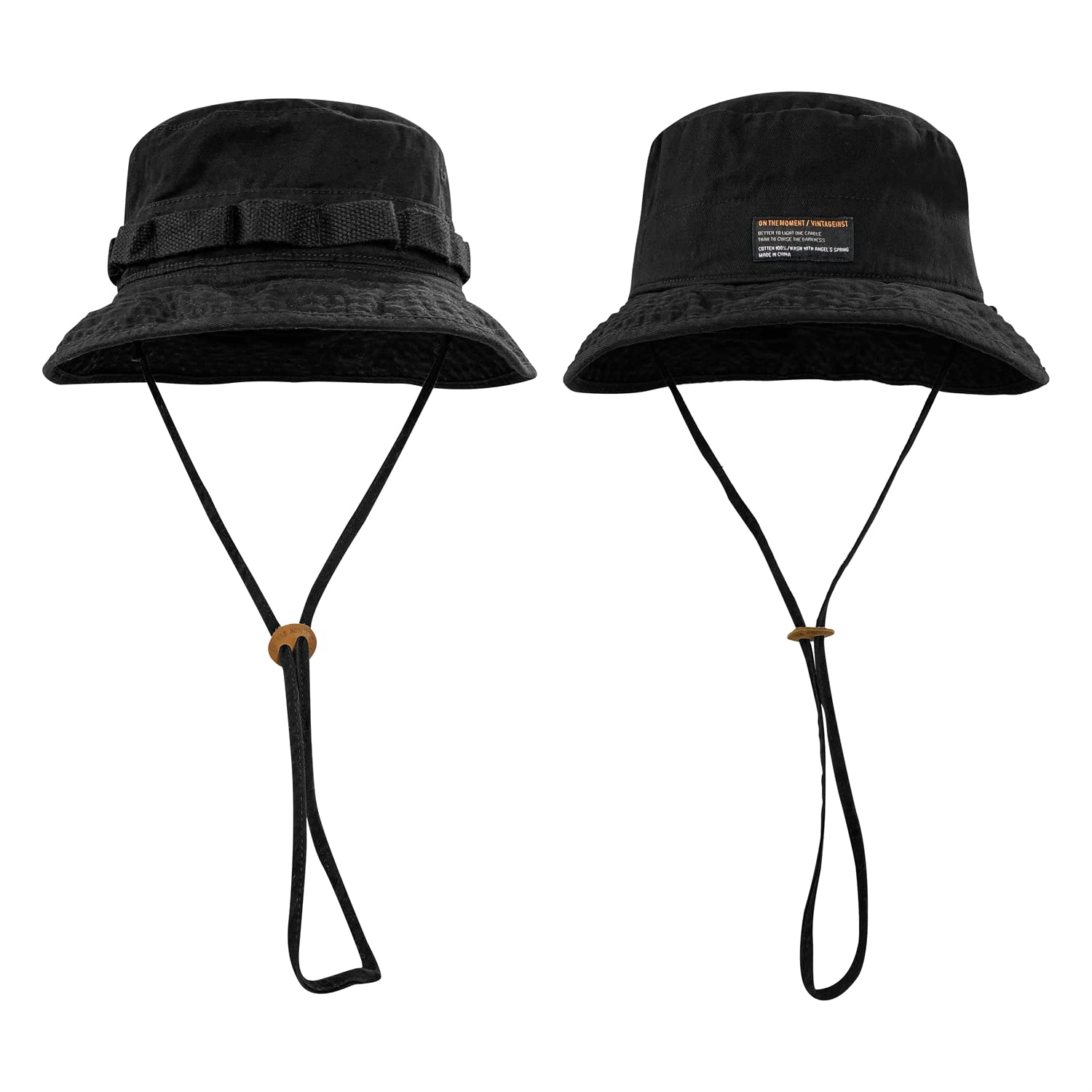 Croogo Boonie Hat for Men & Women - Ripstop Tear-Resistant Cotton Outdoor Fishing Hat with Adjustable Chin Strap - Perfect for Hiking, Camping, and Jungle Adventures