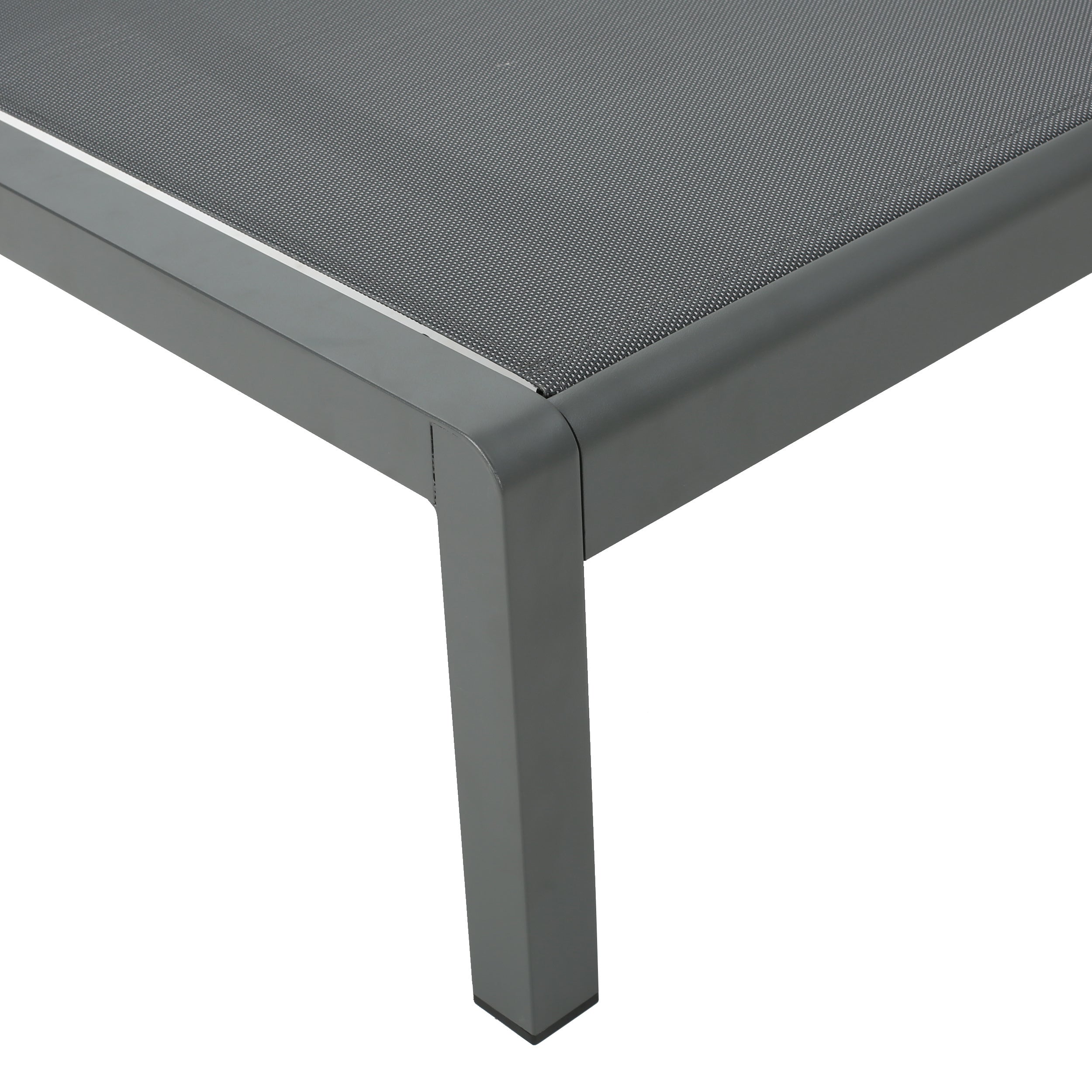 Cape Coral KD Chaise Lounge Grey - Modern Outdoor Patio Furniture for Poolside, Garden, and Backyard Relaxation
